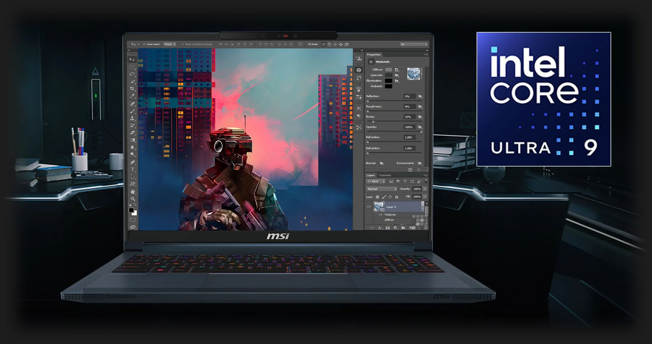 Ноутбук MSI Stealth 16 AI Studio A1VIG 16" (Intel Core Ultra 9/64GB/8TB (SSD)/RTX 4090) (A1VIG-226US) (Global)