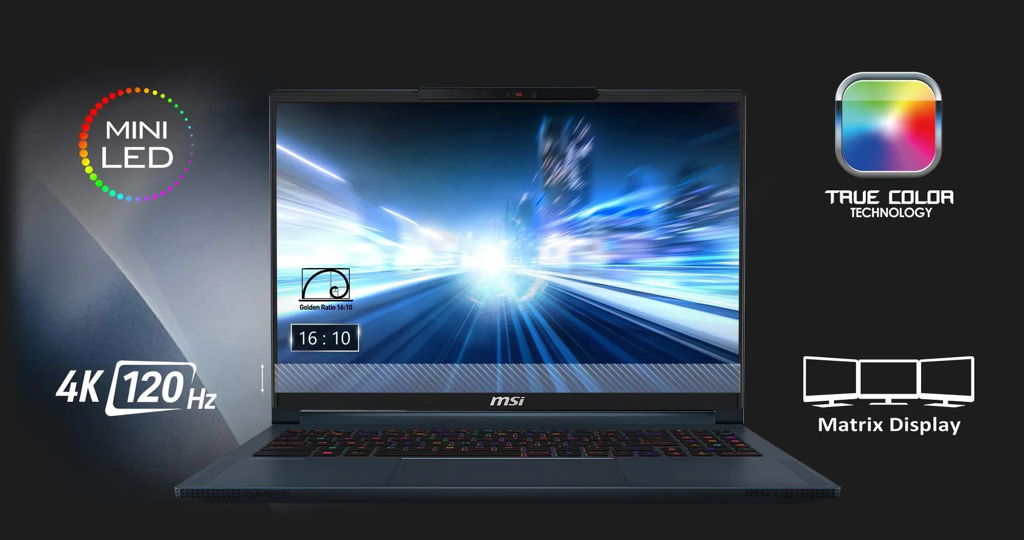 Ноутбук MSI Stealth 16 AI Studio A1VIG 16" (Intel Core Ultra 9/64GB/8TB (SSD)/RTX 4090) (A1VIG-226US) (Global)
