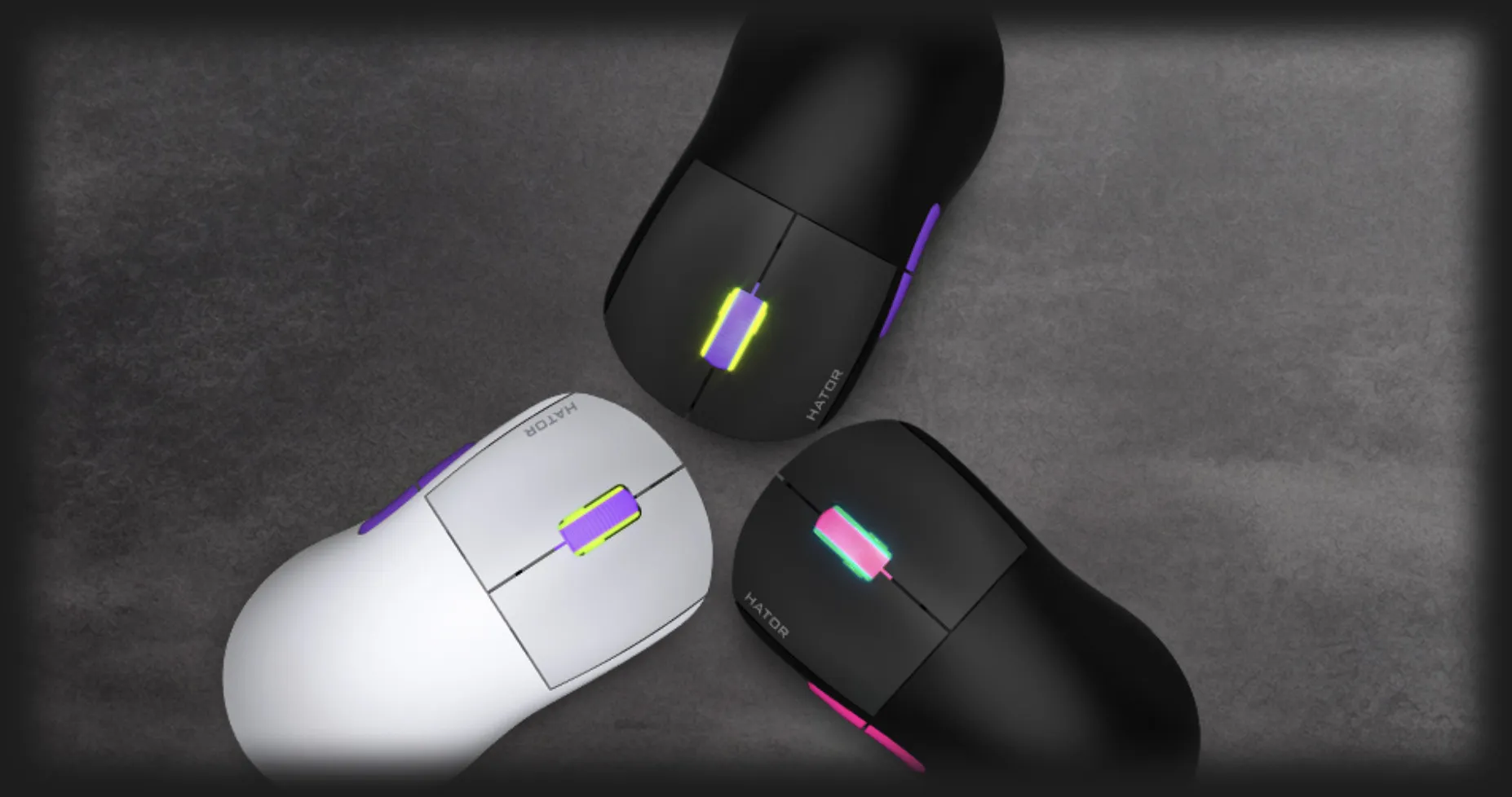 Игровая мышь HATOR Quasar 2 ULTRA 4K Wireless (Black/Pink) (HTM570BP) (UA)