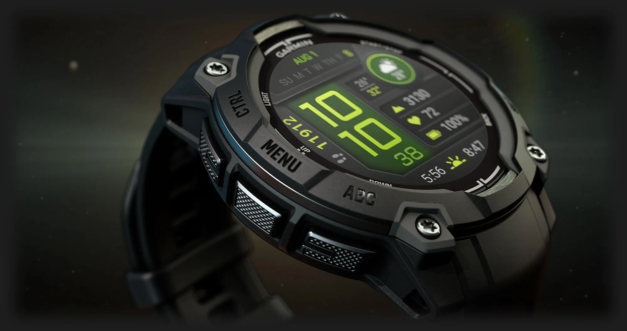 Garmin Instinct 3 50mm Solar Black with Charcoal Band