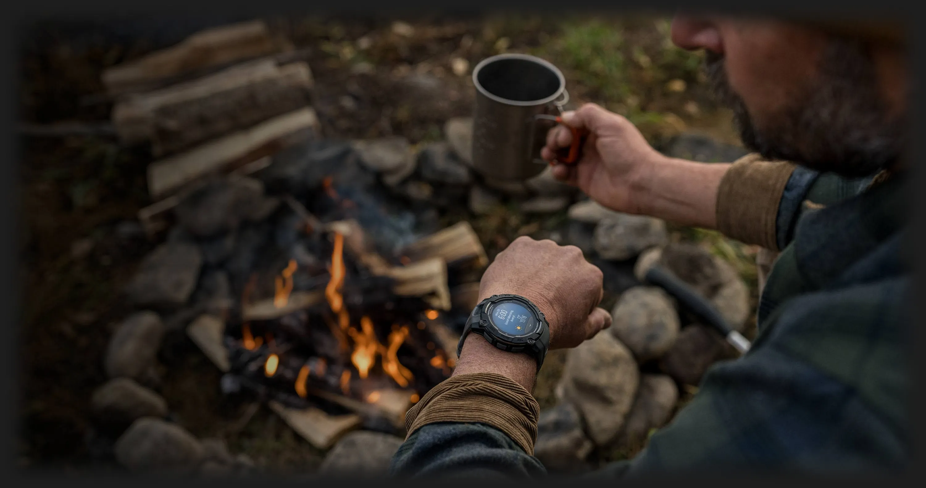 Garmin Instinct 3 50mm Solar Black with Charcoal Band