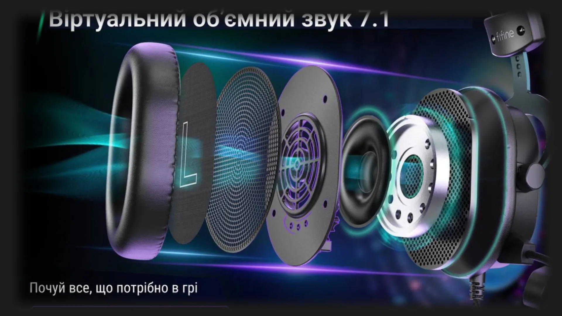 Игровая гарнитура Fifine H9 (Black)