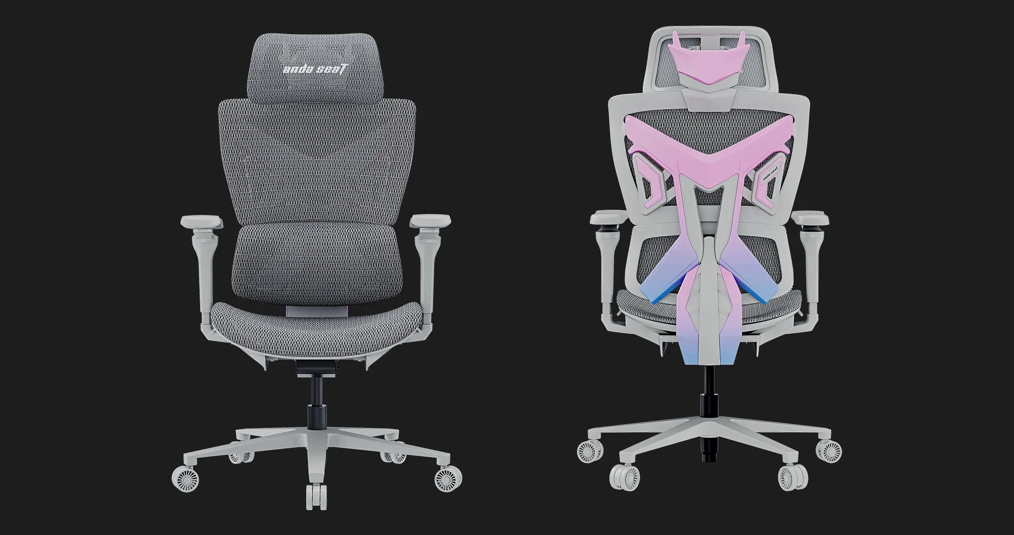 Кресло игровое Anda Seat X-Air Pro Size L Mesh (Gray Twilight) (UA)