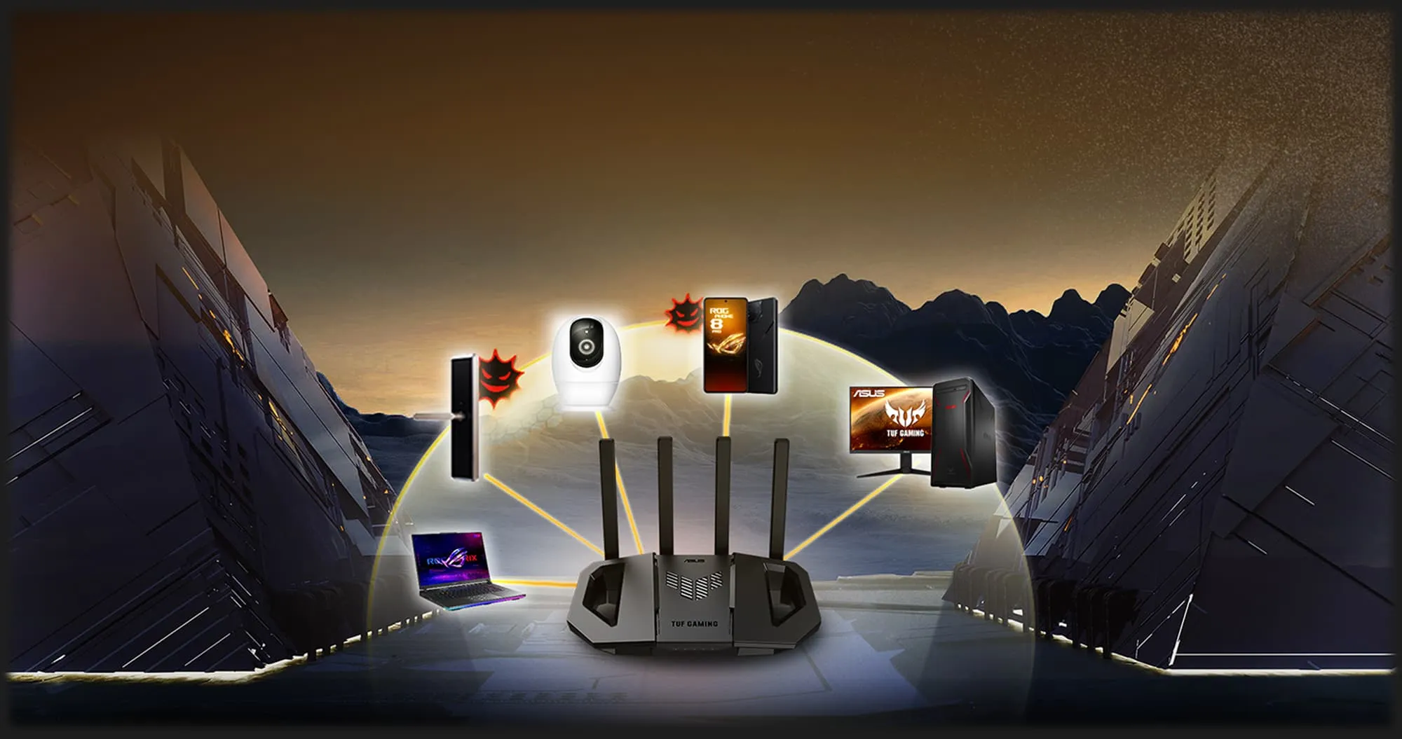 Маршрутизатор Asus TUF Gaming TUF-BE3600 (Black)