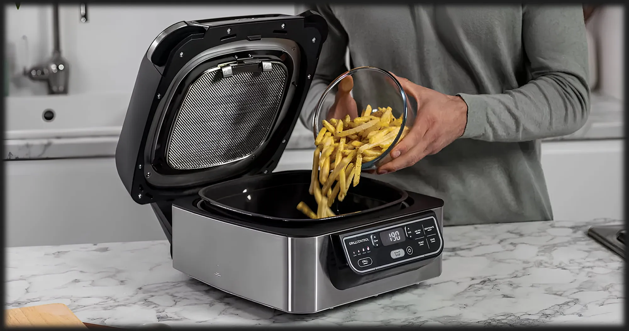 Гриль Ninja Foodi Health MultiGrill  &amp; Air Fryer AG301EU (Ultra)