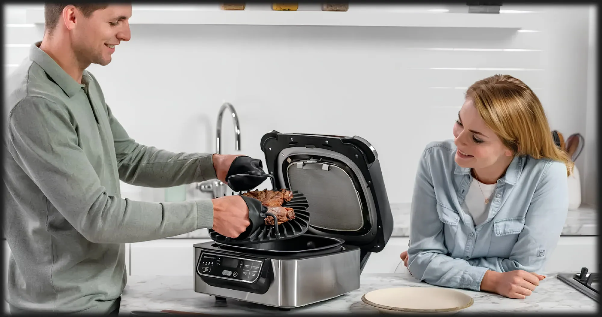 Гриль Ninja Foodi Health MultiGrill  &amp; Air Fryer AG301EU (Ultra)