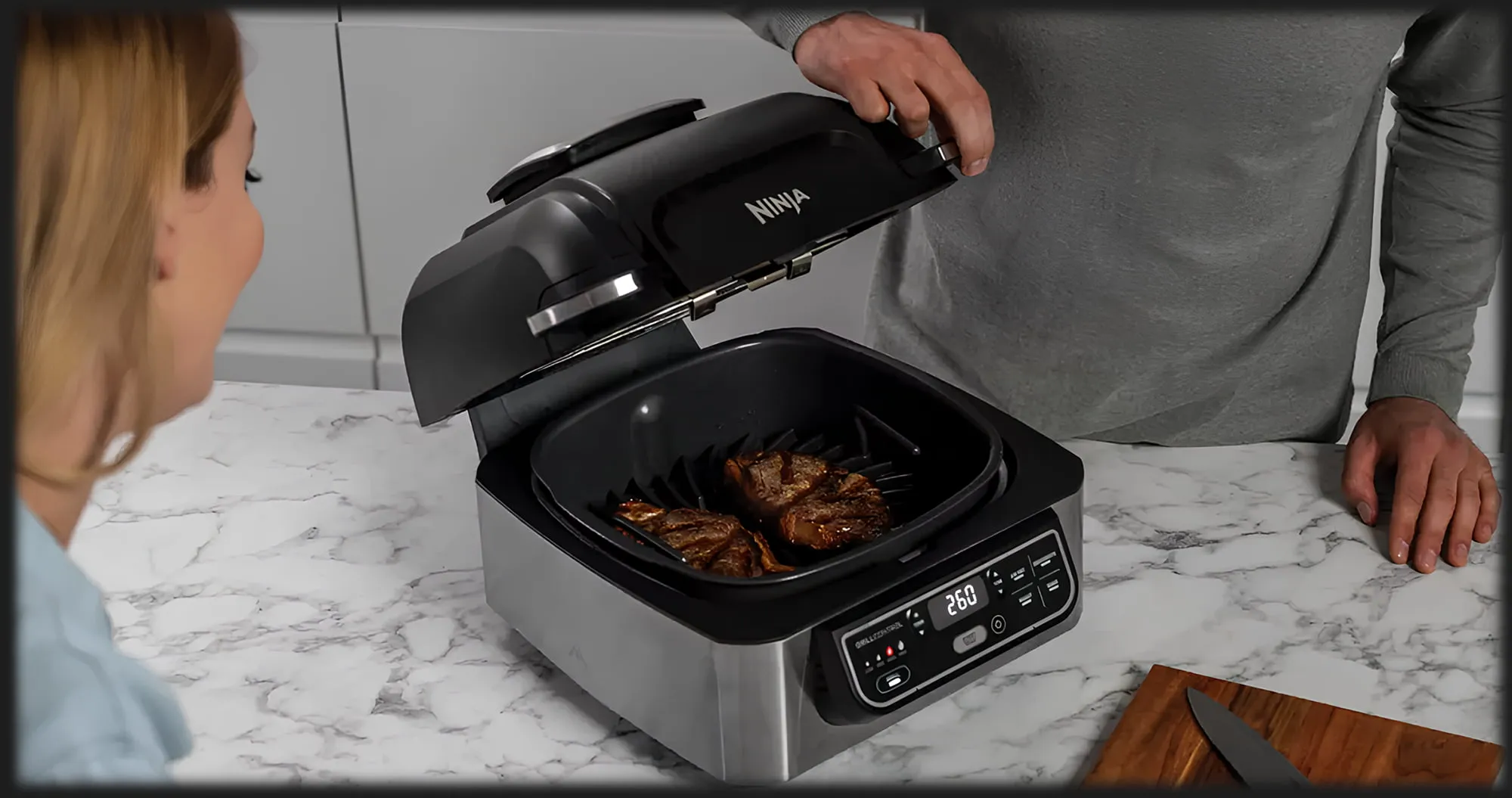 Гриль Ninja Foodi Health MultiGrill  &amp; Air Fryer AG301EU (Ultra)