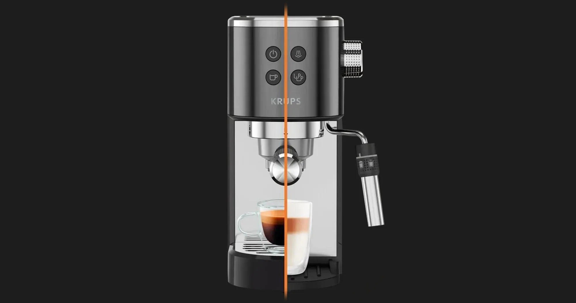 Ріжкова кавоварка Krups Virtuoso+ (Black) (UA)