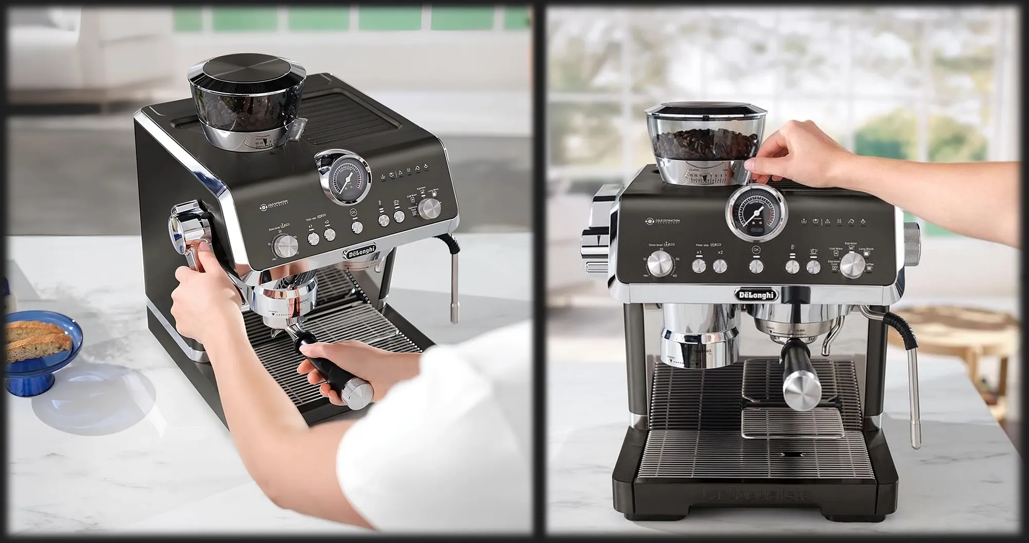 Рожковая кофеварка DeLonghi EC 9555 BK (Black) (UA)