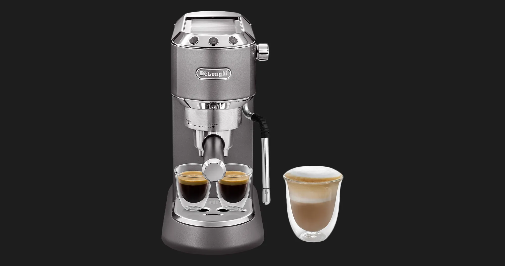 Ріжкова кавоварка DeLonghi EC 885 GY (Gray) (UA)