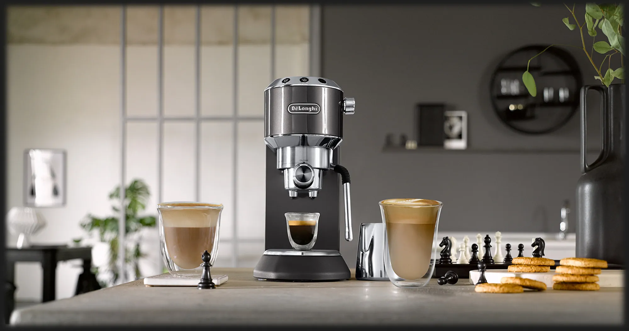 Ріжкова кавоварка DeLonghi EC 885 GY (Gray) (UA)