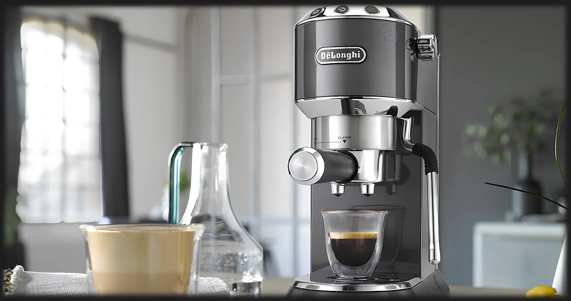 Ріжкова кавоварка DeLonghi EC 885 GY (Gray) (UA)