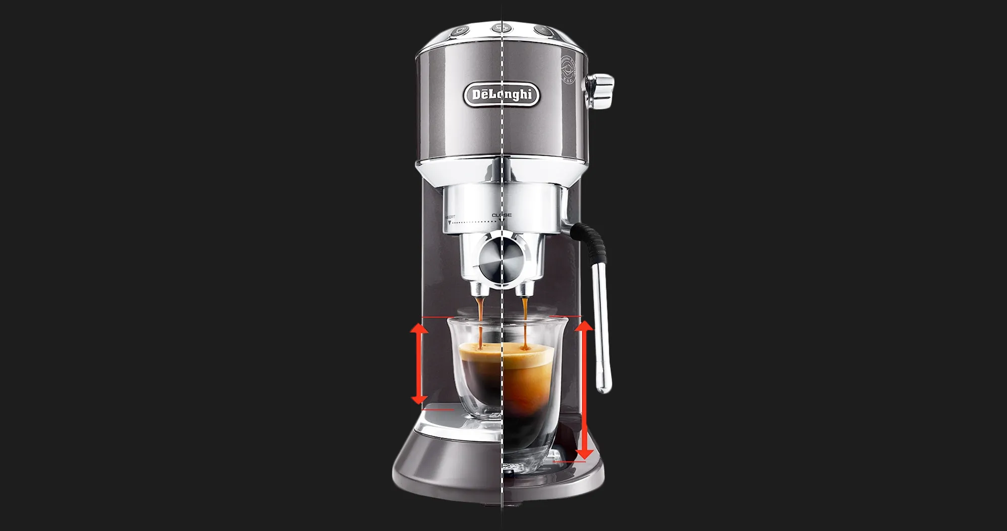 Ріжкова кавоварка DeLonghi EC 885 GY (Gray) (UA)