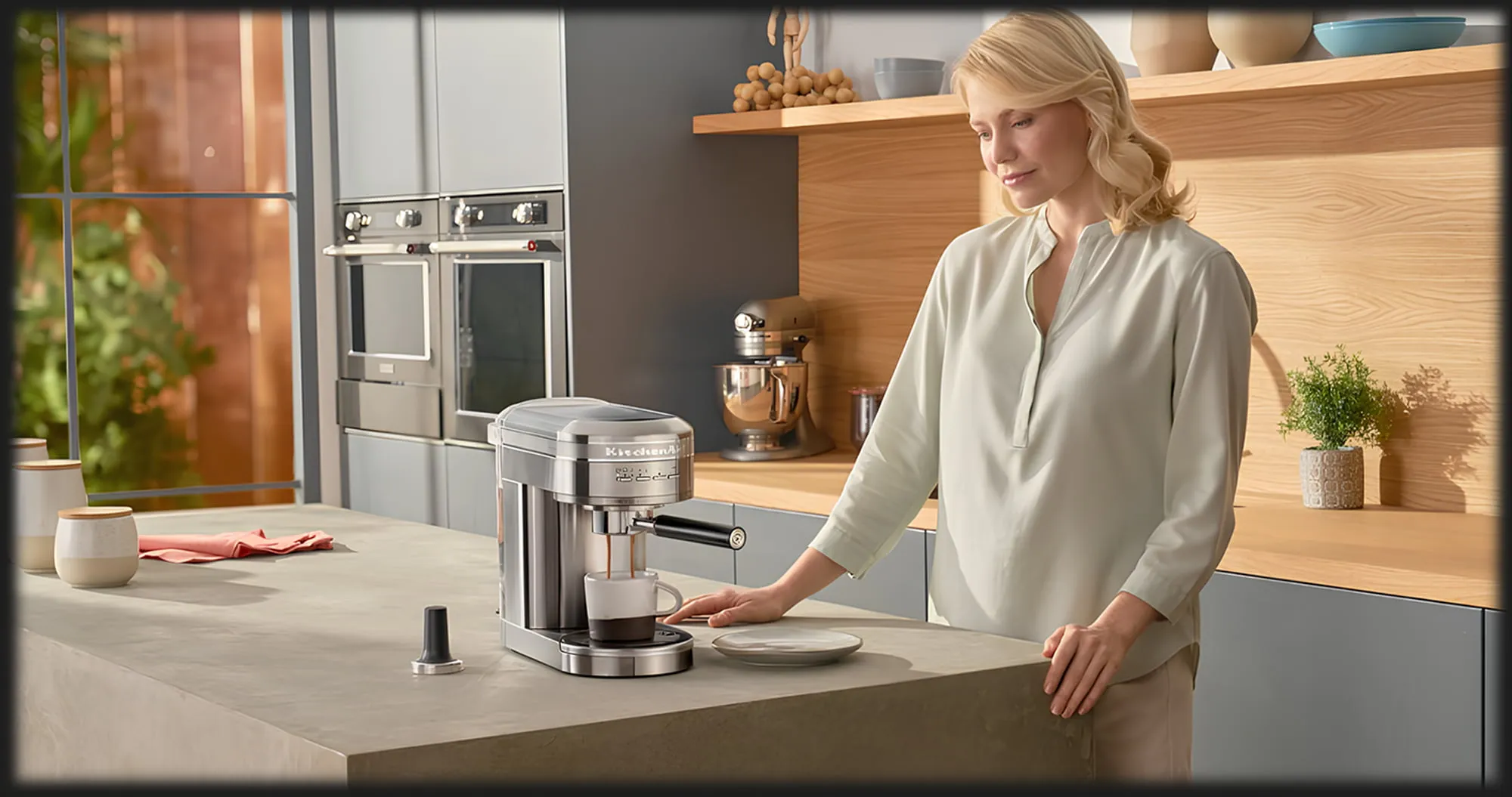 Ріжкова кавоварка KitchenAid Artisan (Stainless Steel) (UA)