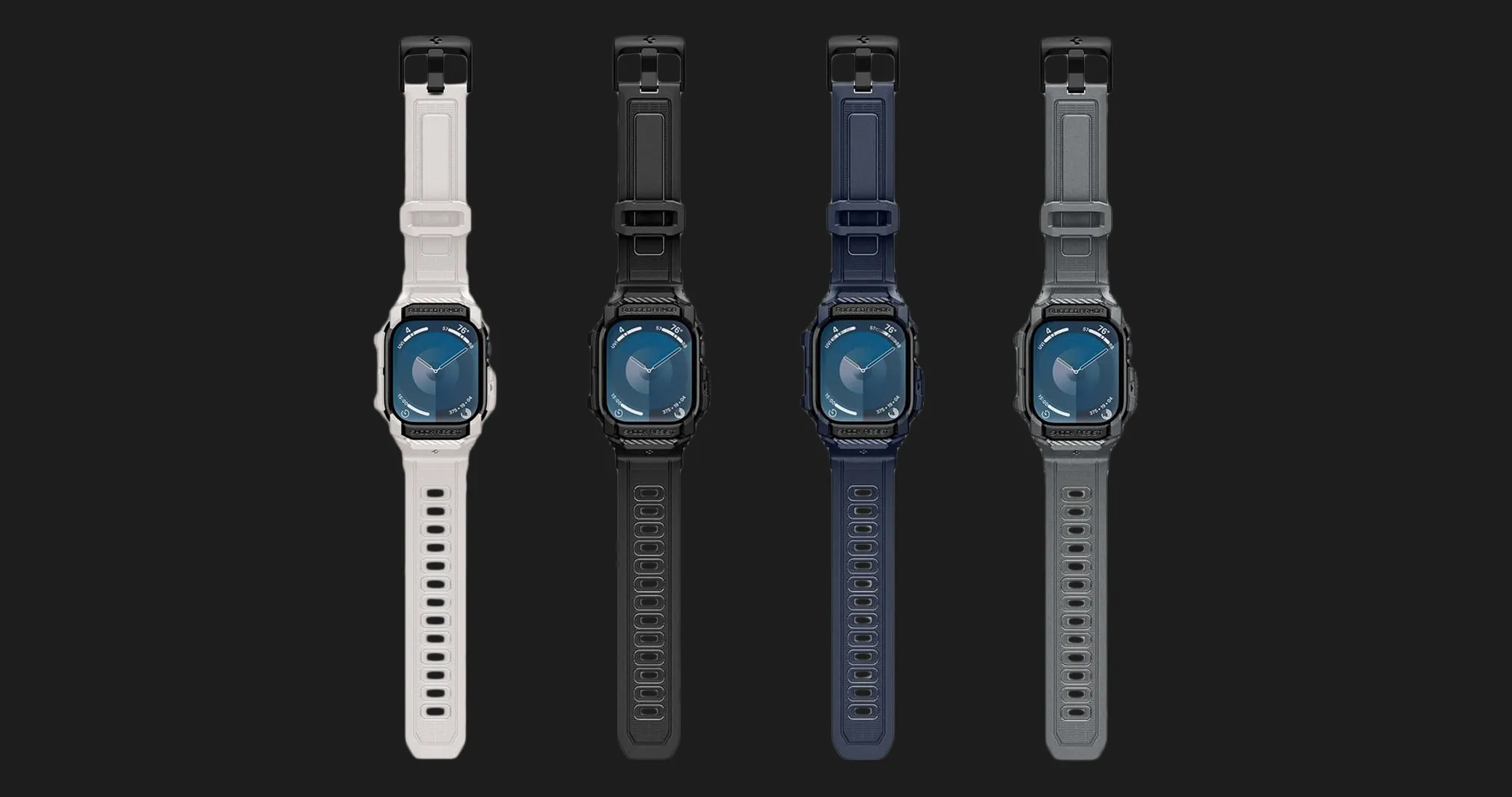 Чехол-ремешок Spigen Rugged Armor Pro для Apple Watch 42mm 2024 (Dune Beige)