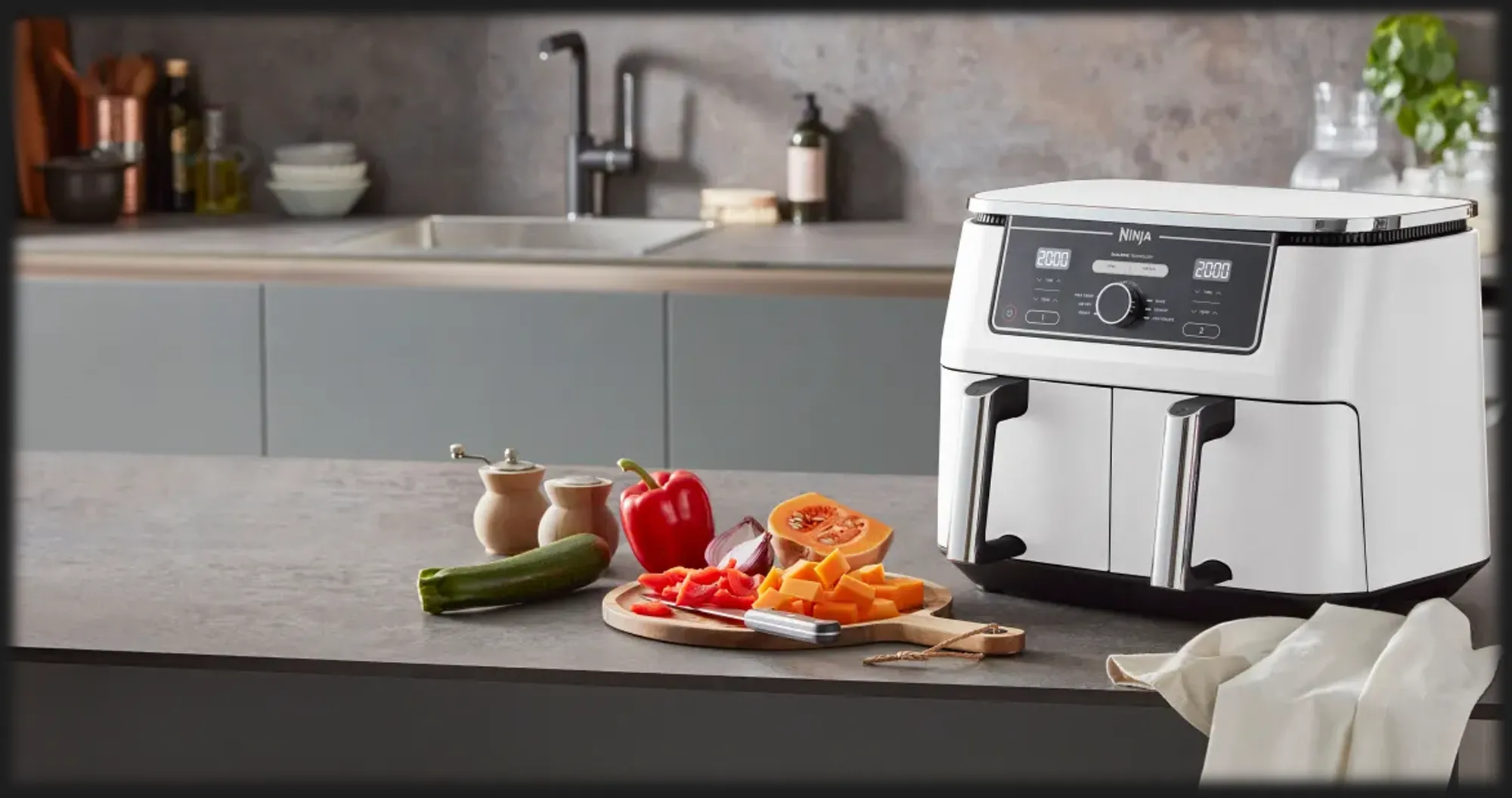 Мультипіч Ninja Air Fryer Dual zone AF400EUWH (UA)
