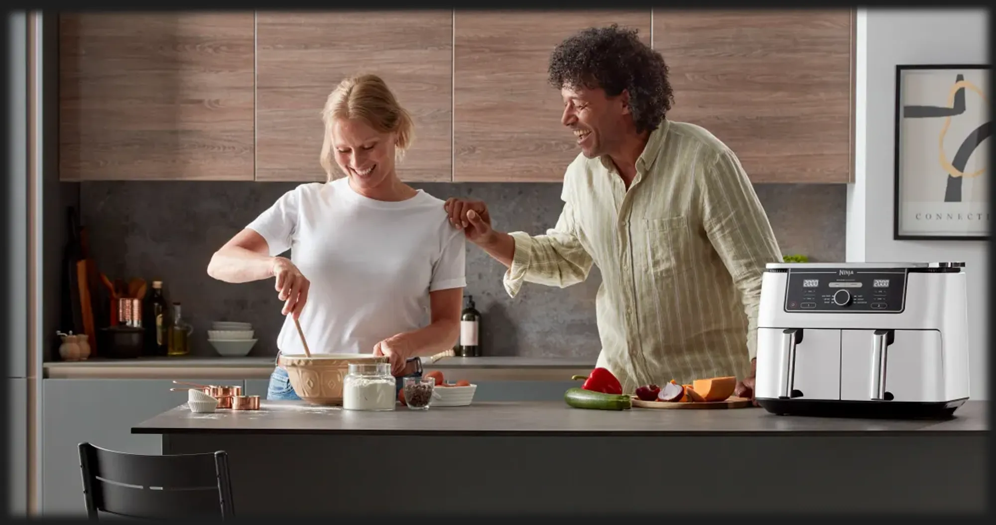 Мультипіч Ninja Air Fryer Dual zone AF400EUWH (UA)