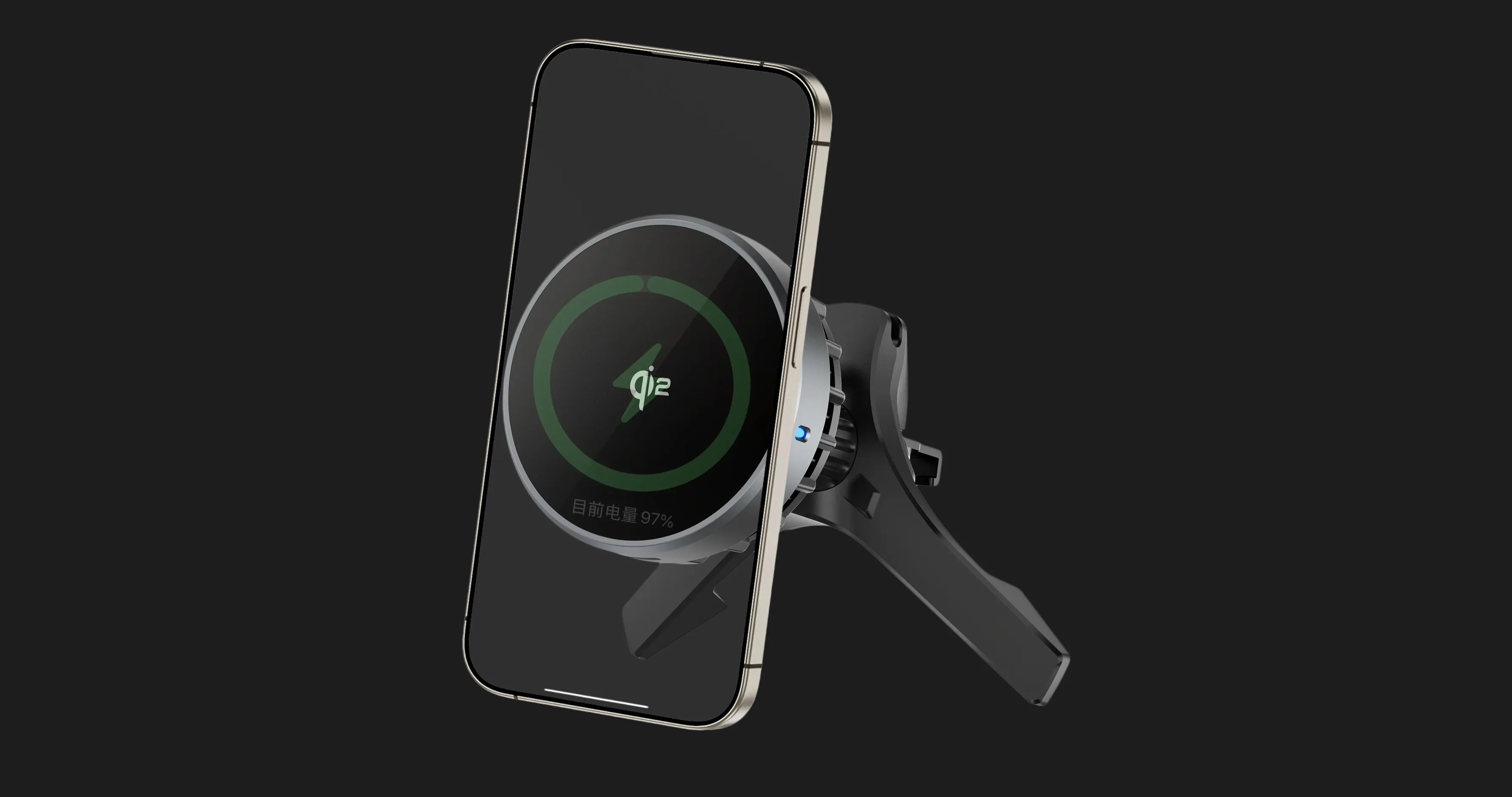 Автодержатель WIWU Car Wireless Charger CH-319 Qi2.0 (Black)