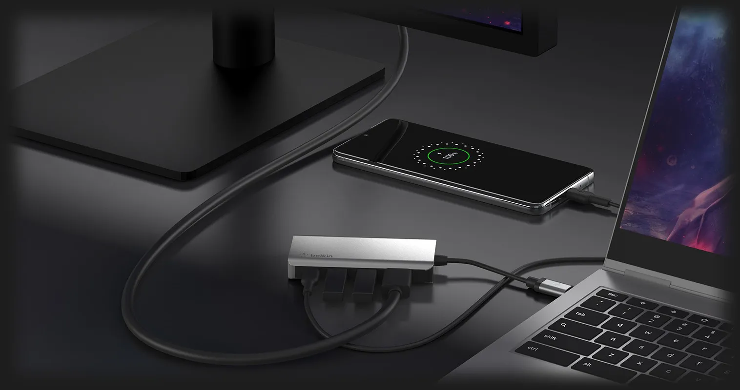 Адаптер Belkin USB-C 4 в 1 Multiport Dock (AVC006BTSGY)