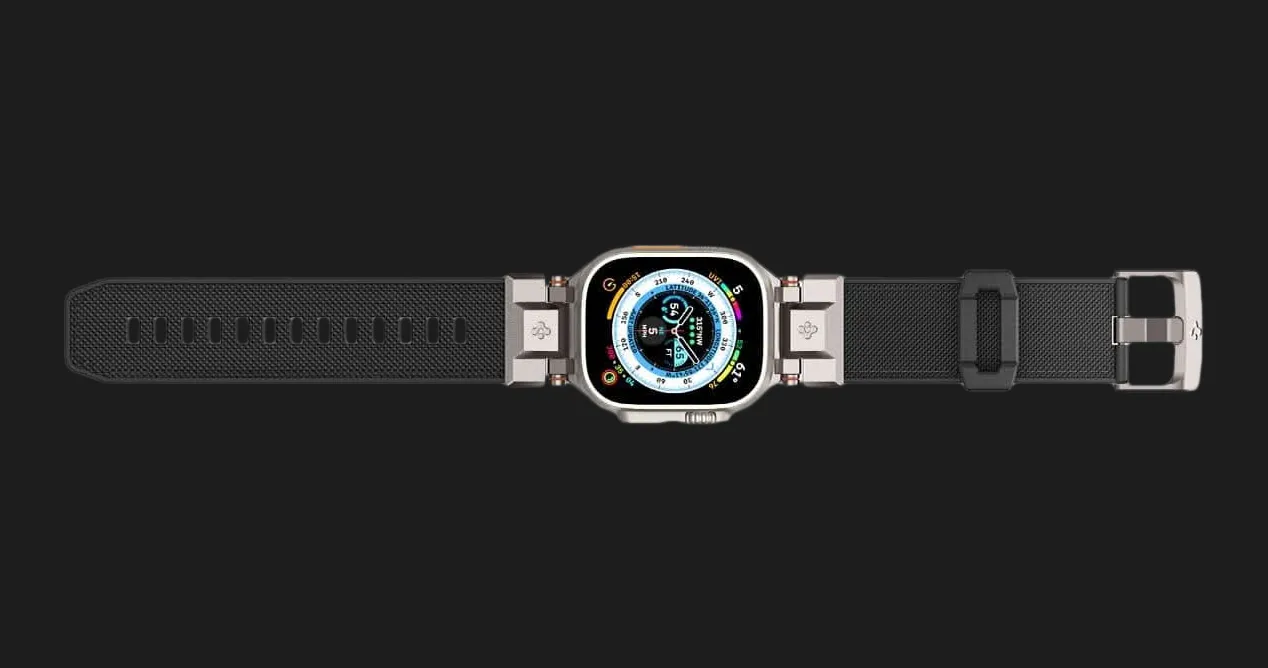 Ремінець Spigen Dura Pro Armor Band для Apple Watch 44/45/46/49mm (Black)