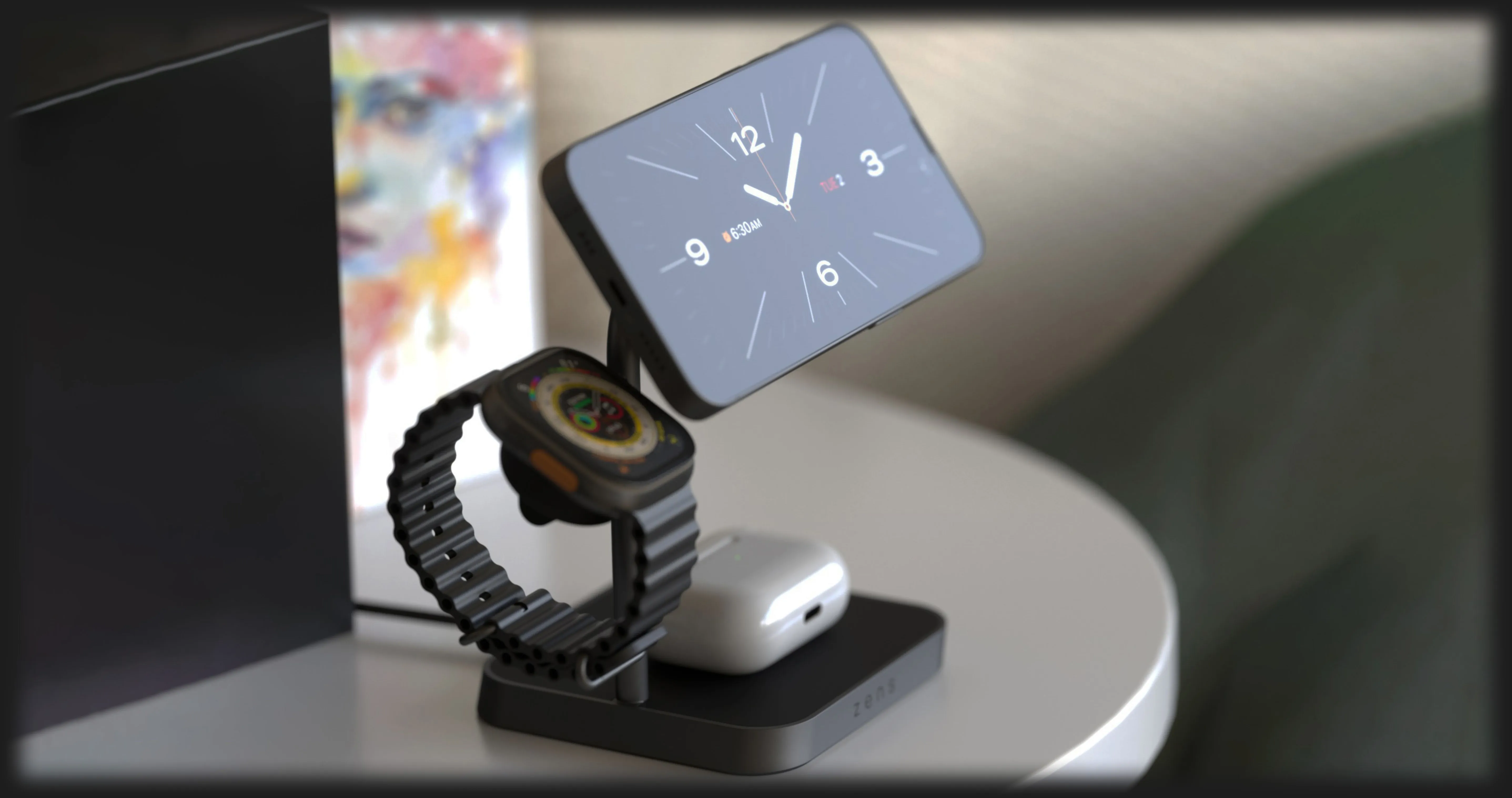Безпровідна зарядка Zens Office Charger Pro 3 (Black)