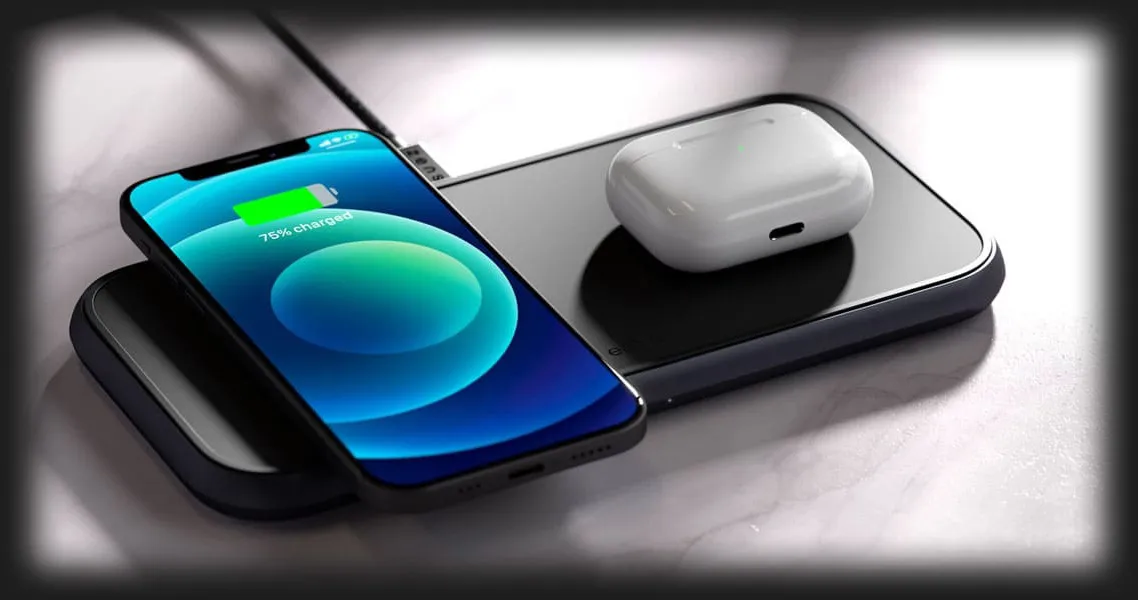 Бездротова зарядка Zens Dual Aluminium Wireless Charger (Black)