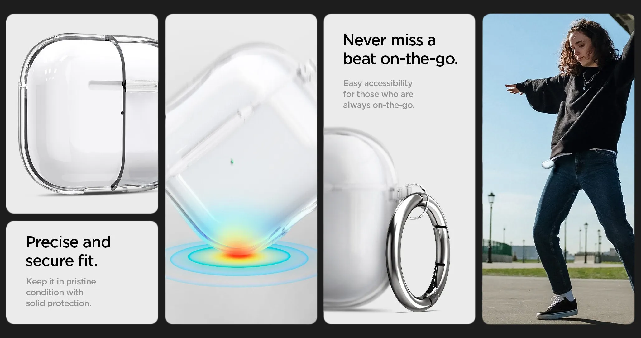 Чехол Spigen Ultra Hybrid для Apple AirPods 3 (Crystal Clear)