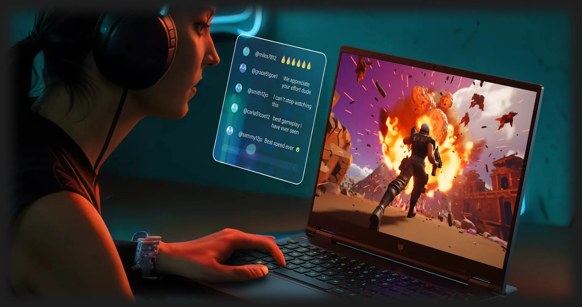 Ноутбук Acer Predator Helios Neo 14 PHN14-51-79UB 14,5&quot; (Intel Core Ultra 7/16GB/1TB (SSD)/RTX 4070) (NH.QRNAA.001) (Global)