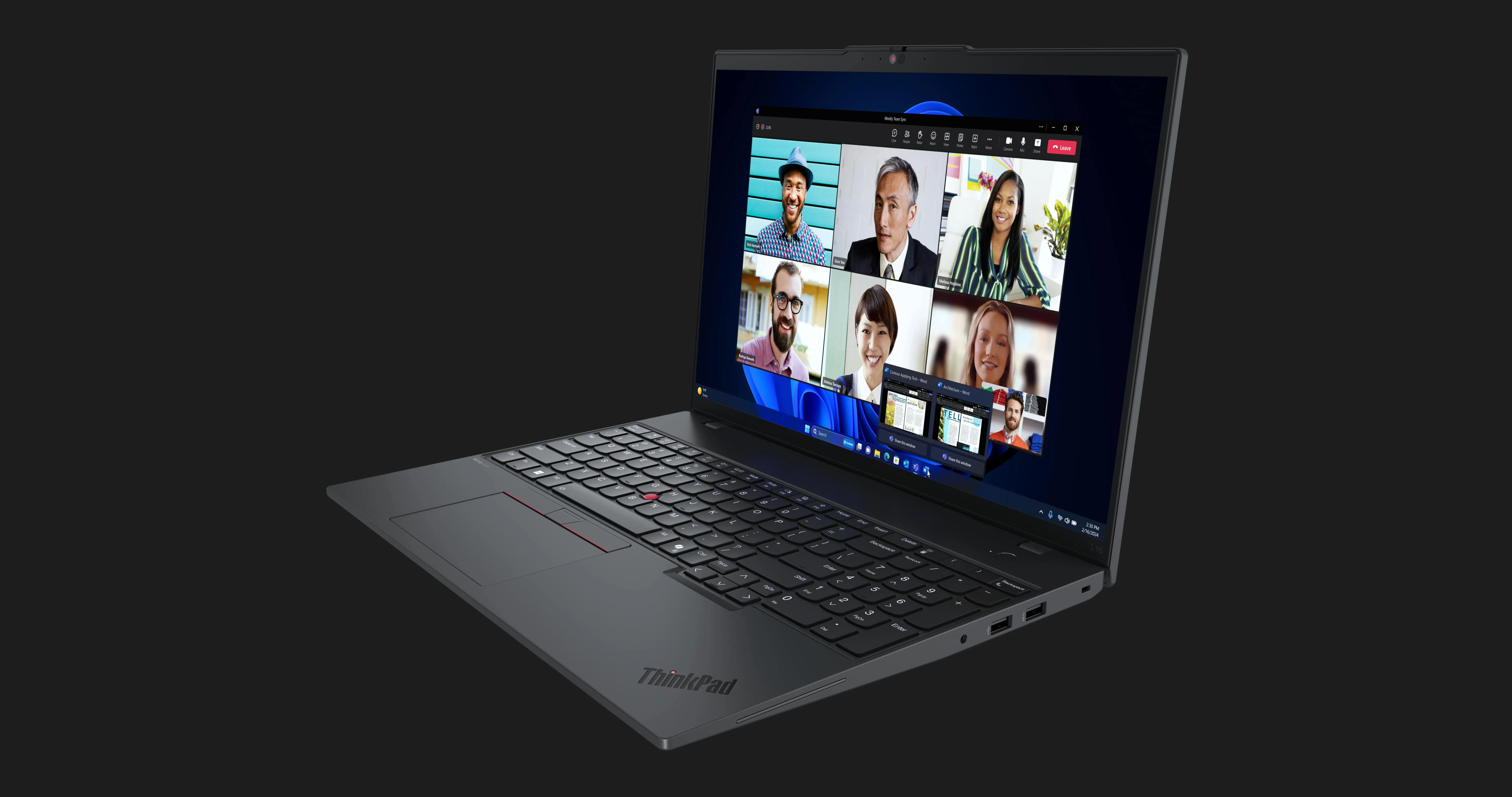 Ноутбук Lenovo ThinkPad L16 Gen 1 (Intel Core Ultra 5/32GB/512GB (SSD)/Intel Arc Graphics) (21L4S2Q600) (Global) (Уцінка)