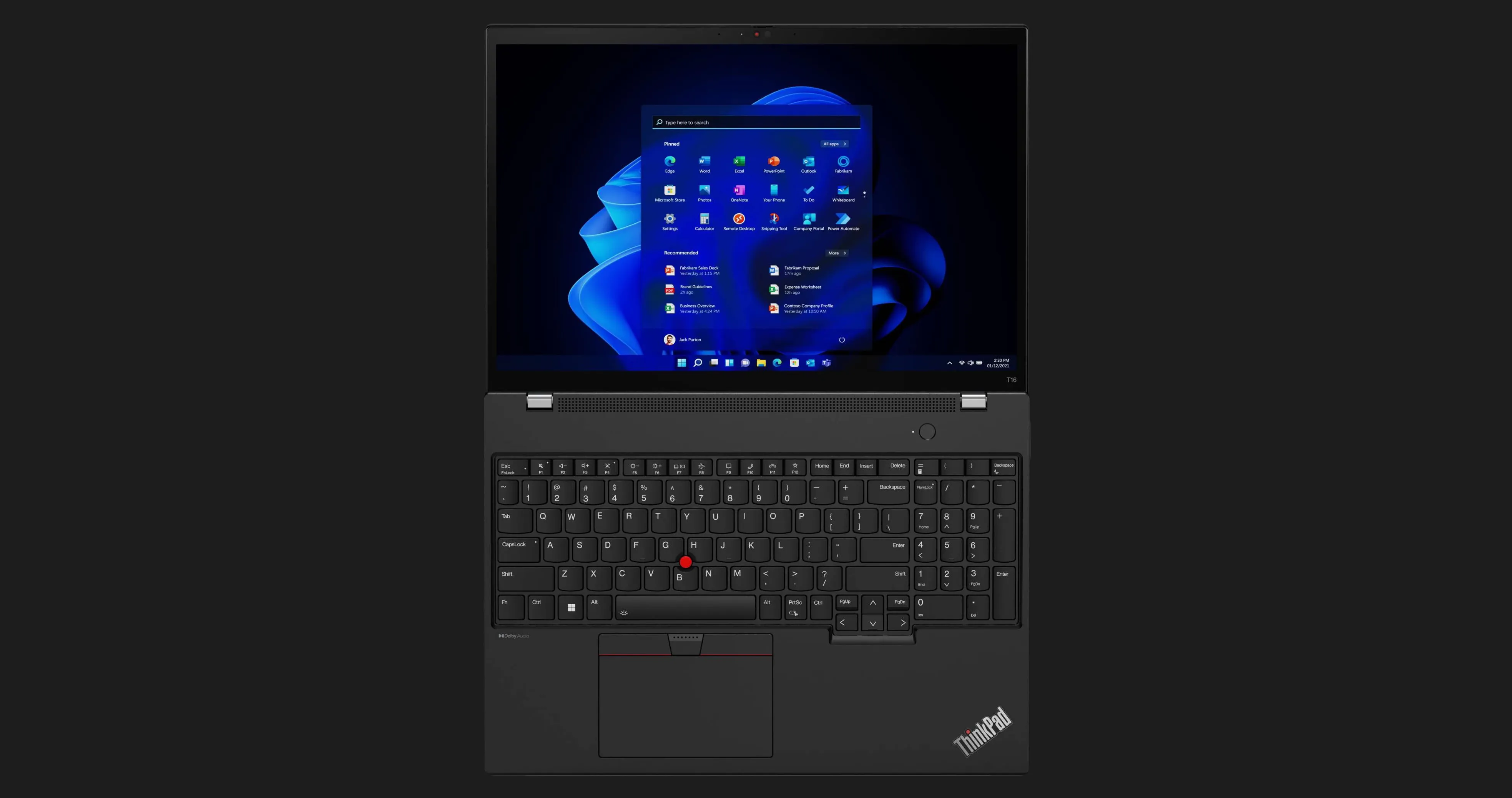 Ноутбук Lenovo ThinkPad T16 Gen 2 (Intel Core i7/16GB/512GB (SSD)/Intel Iris Xe Graphics) (21HJS7S700) (Standard)