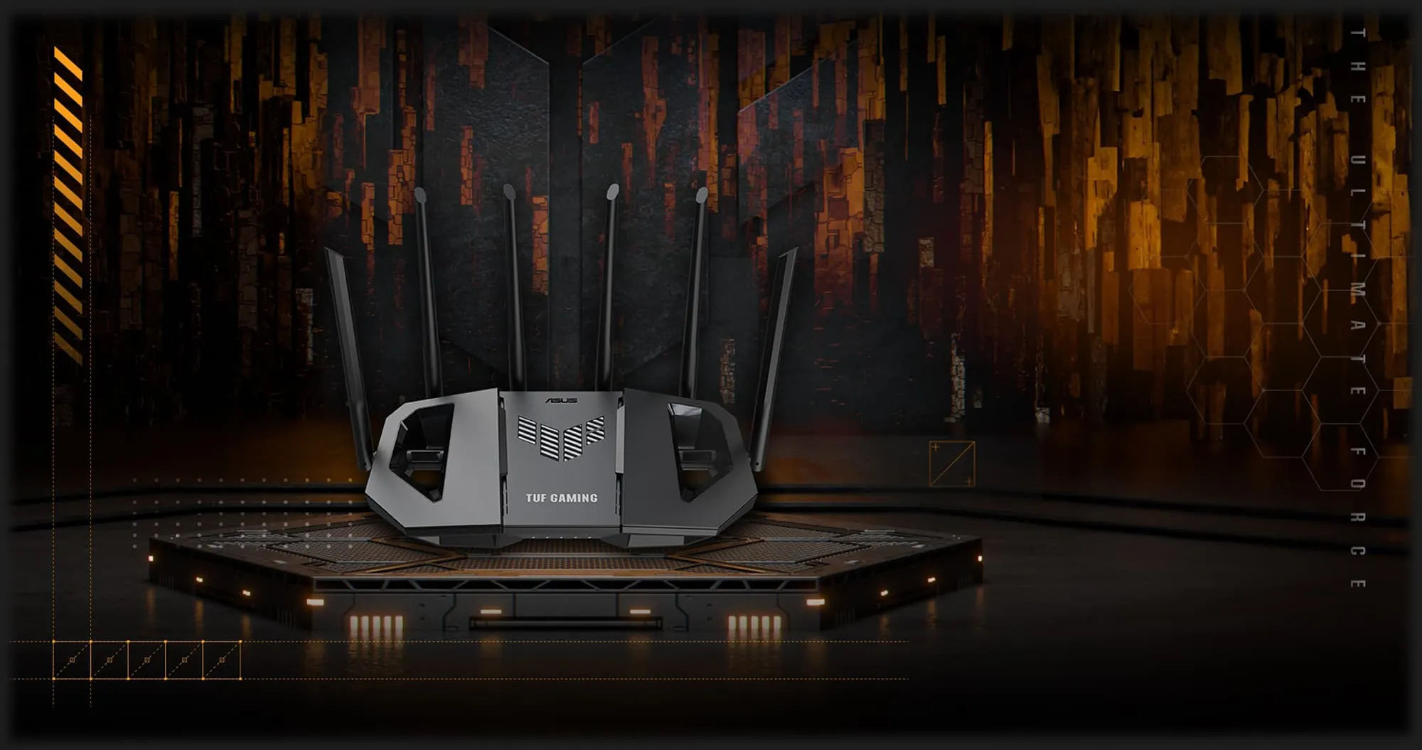 Бездротовий маршрутизатор Asus TUF Gaming BE6500 (Black)