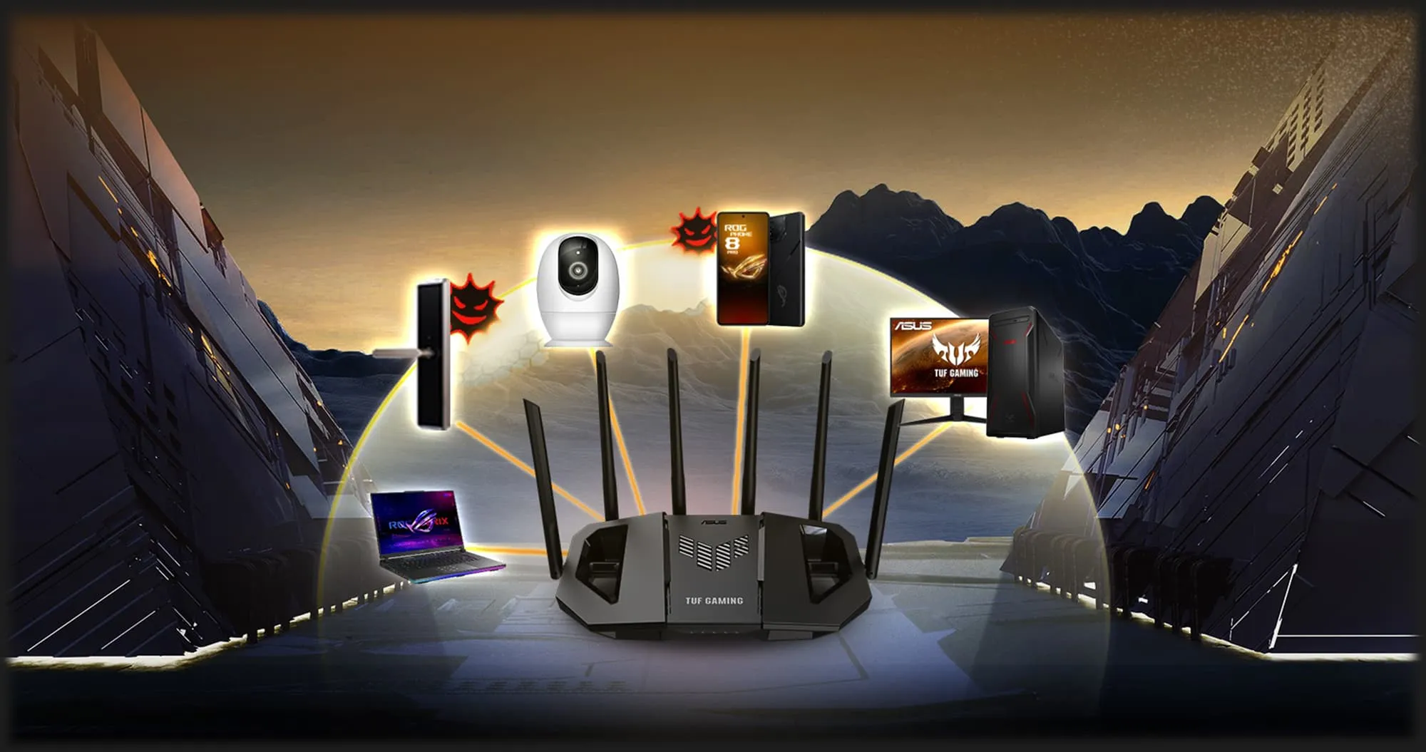 Бездротовий маршрутизатор Asus TUF Gaming BE6500 (Black)