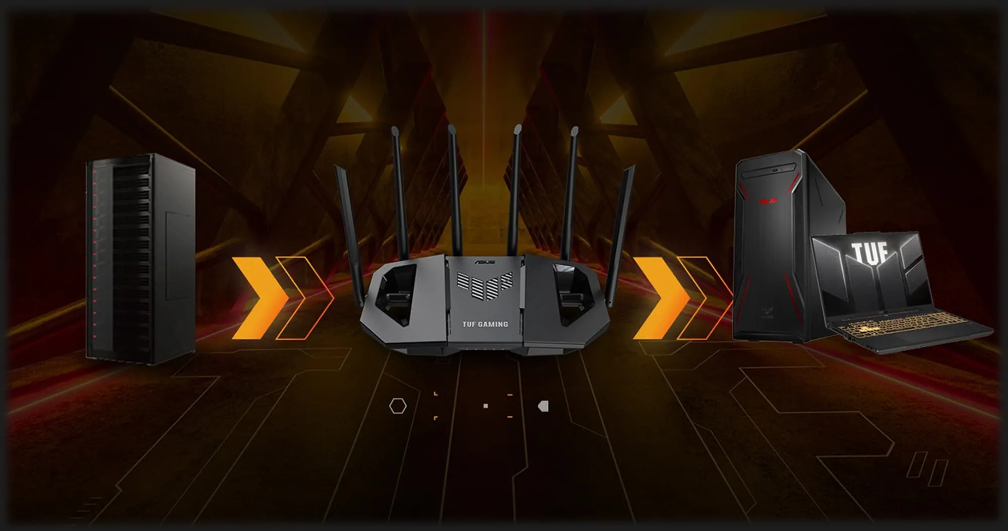 Бездротовий маршрутизатор Asus TUF Gaming BE6500 (Black)