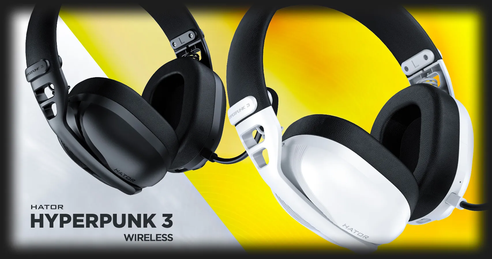 Ігрова гарнітура Hator Hyperpunk 3 Hi-Res wireless (Black) (ESH15) (UA)