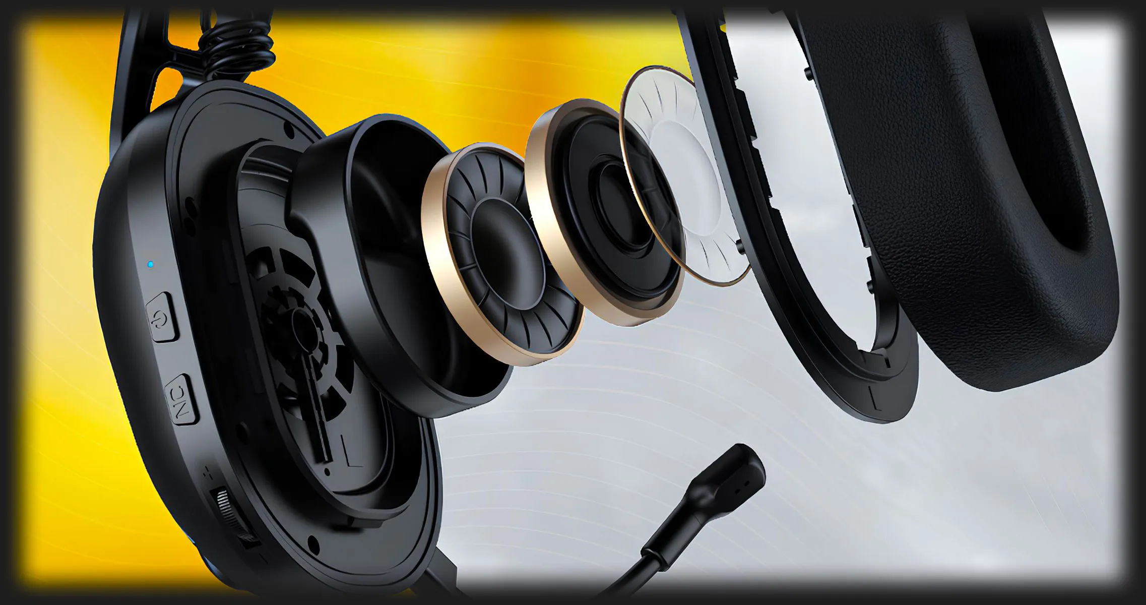 Ігрова гарнітура Hator Hyperpunk 3 Hi-Res wireless (Black) (ESH15) (UA)