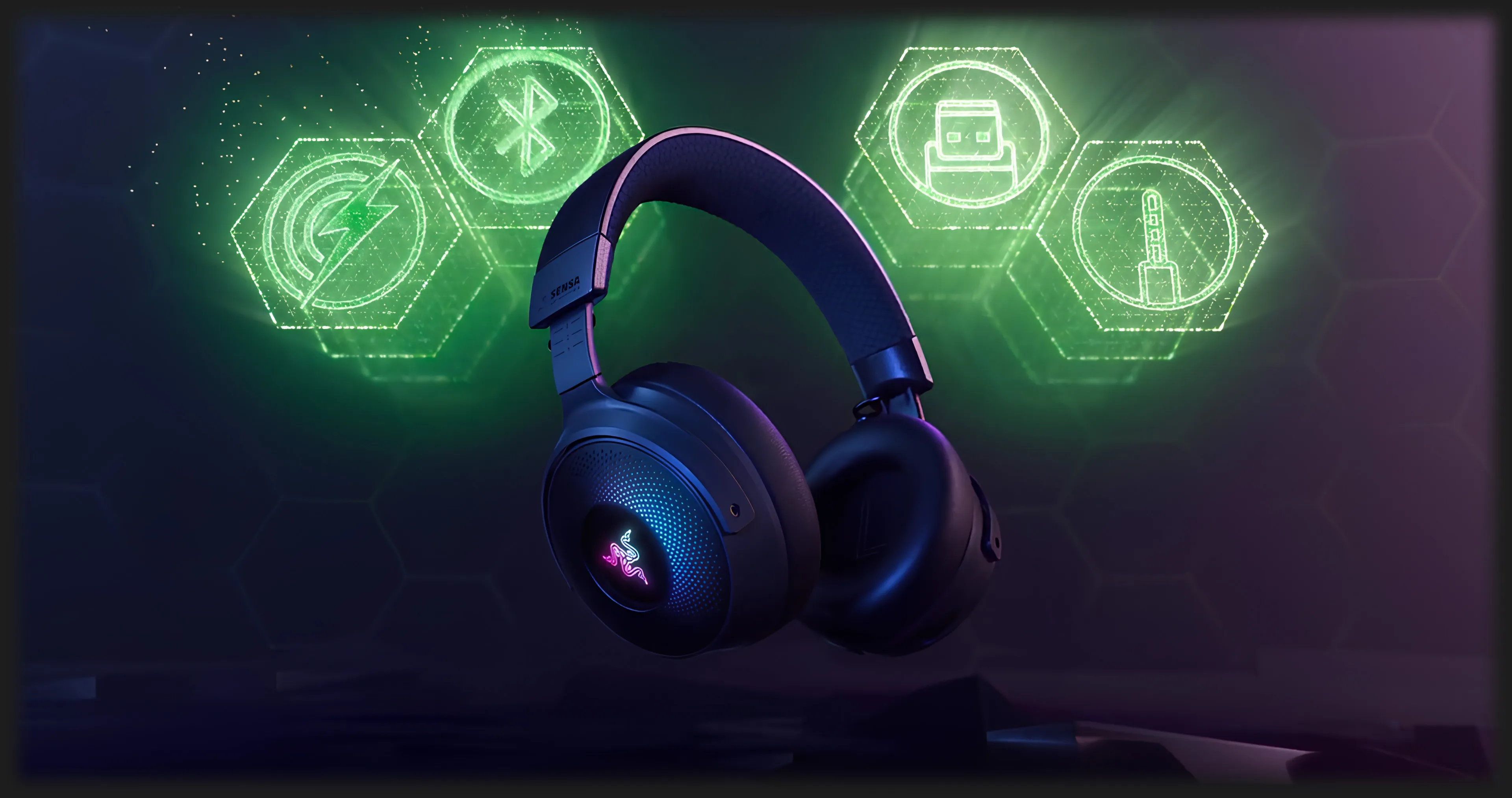 Игровая гарнитура Razer Kraken V4 PRO Wireless (Black) (RZ04-05160100-R3M1) (UA)