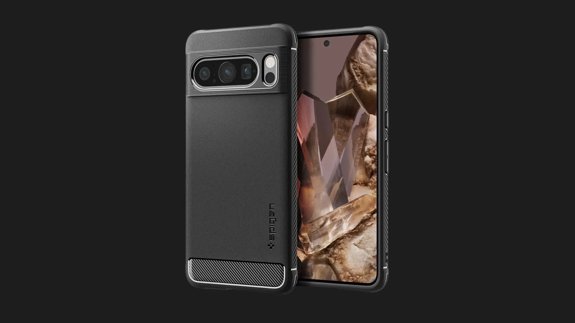 Чехол Spigen Rugged Armor для Google Pixel 8 Pro (Matte Black)