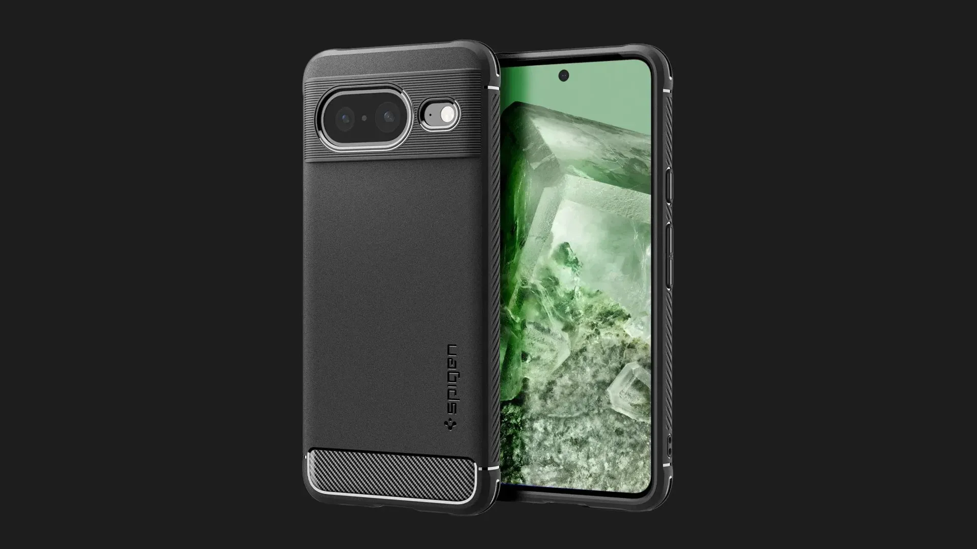 Чехол Spigen Rugged Armor для Google Pixel 8 (Matte Black)