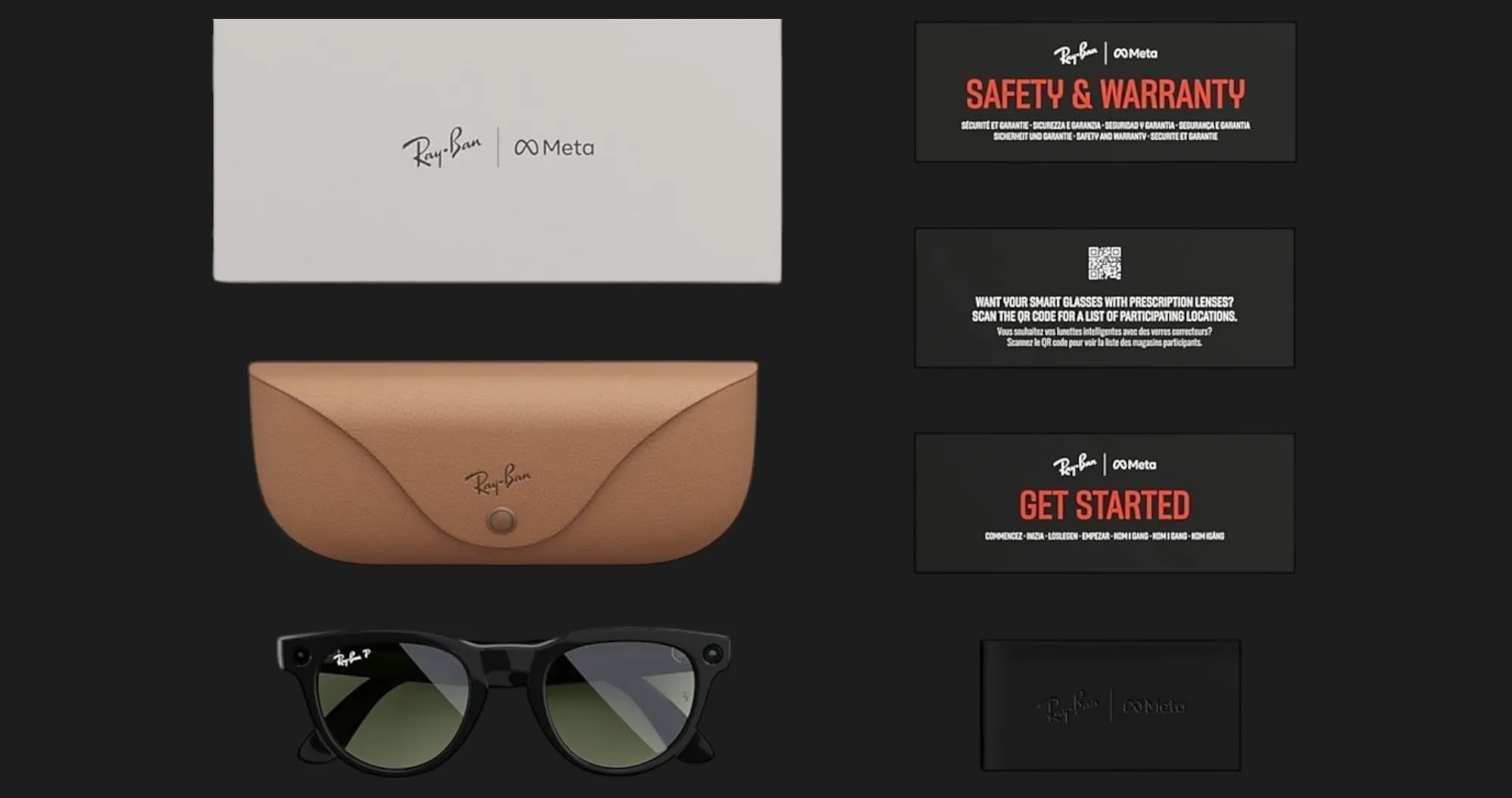 Смарт-очки Ray-Ban Meta Headliner Matte Black/Charcoal Black (RW4009 601S87 50-23)