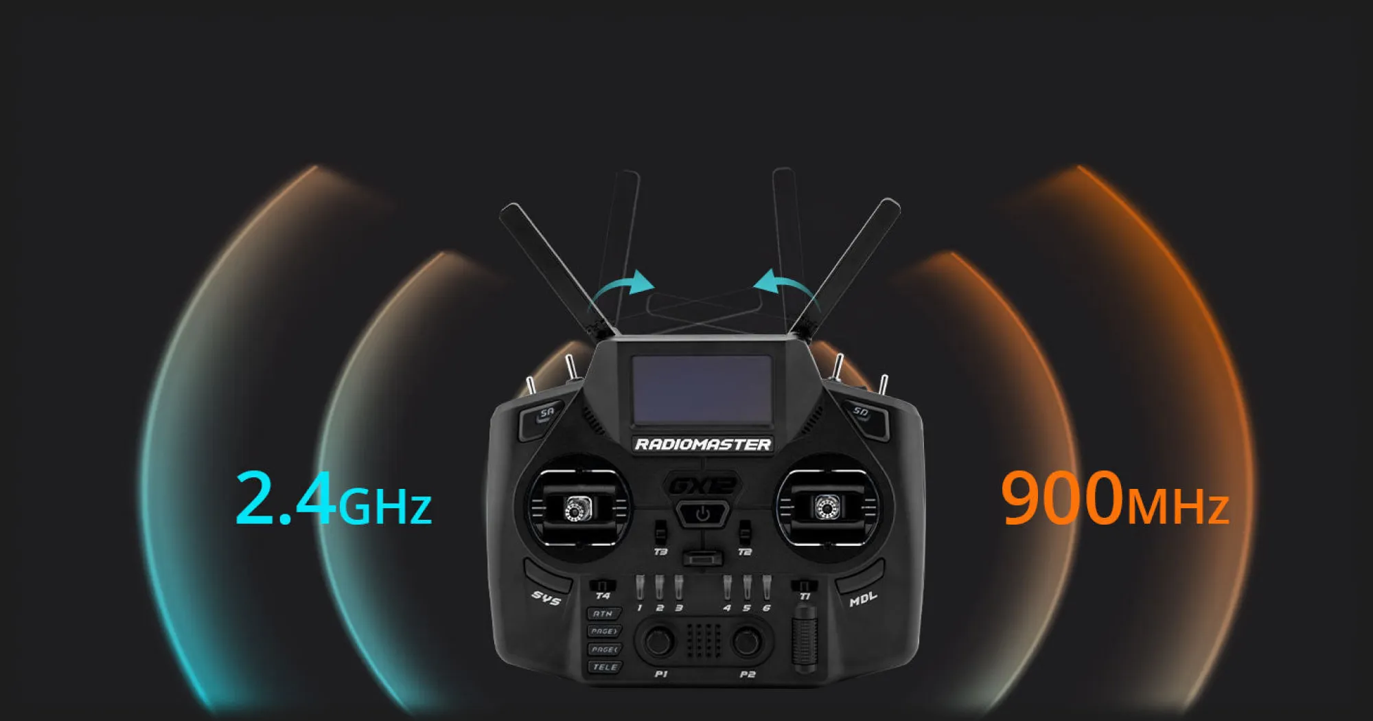 Пульт управления для дрона RadioMaster GX12 radio ExpressLRS Edge XT M2