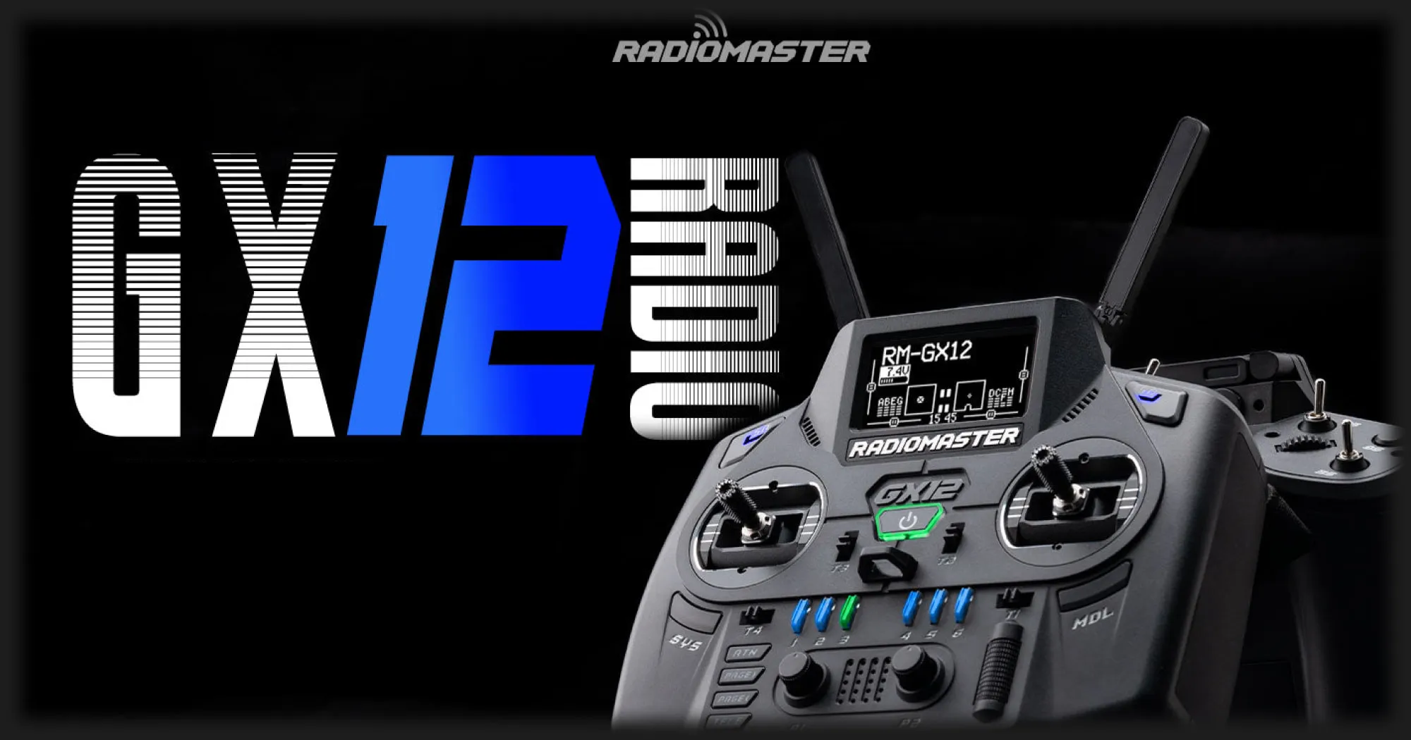Пульт управления для дрона RadioMaster GX12 radio ExpressLRS Edge XT M2