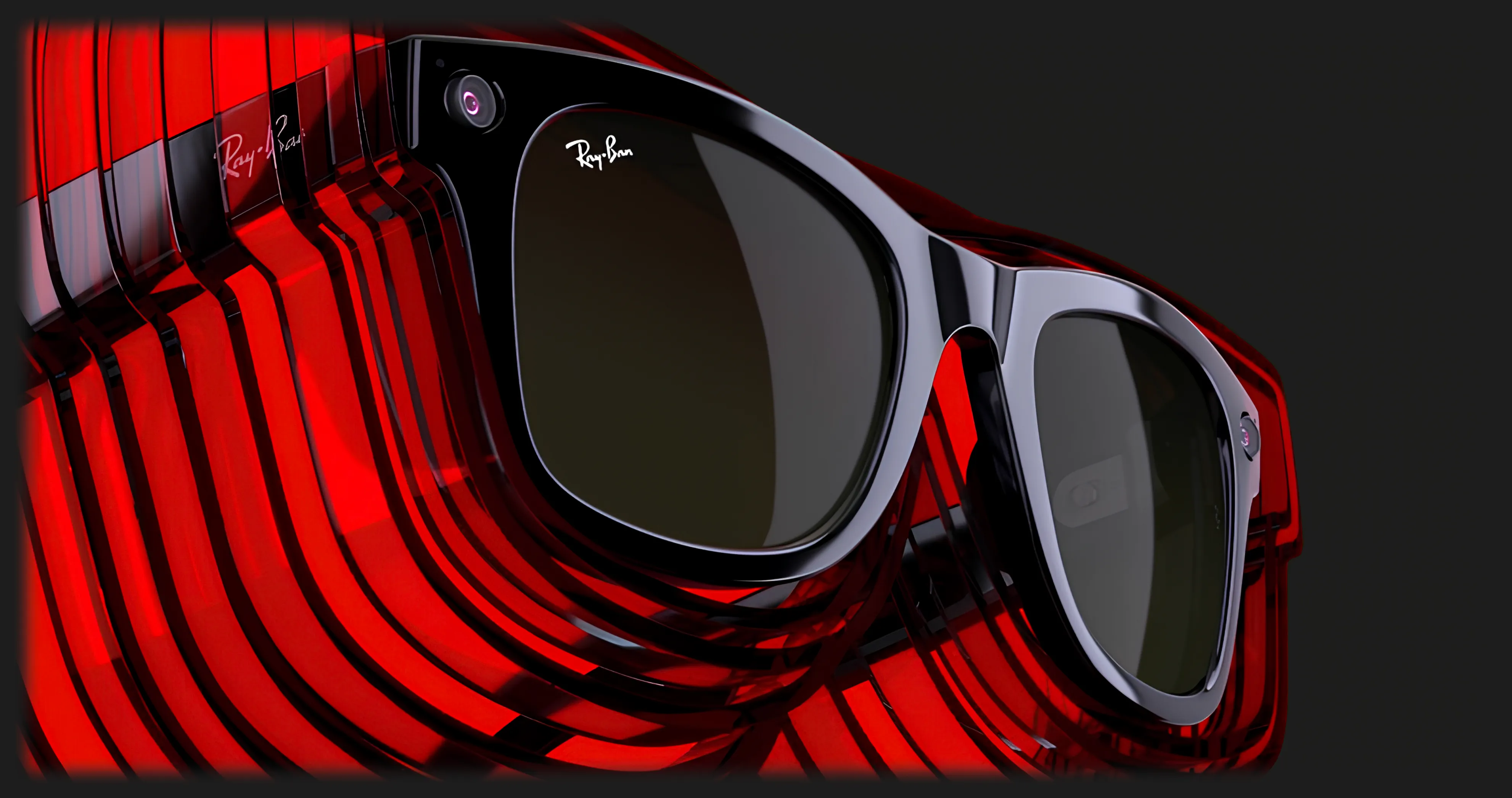 Смарт-очки Ray-Ban Meta Wayfarer Large Matte Black/Clear to Graphite Green Transitions (RW4008 601S1M 53-22)