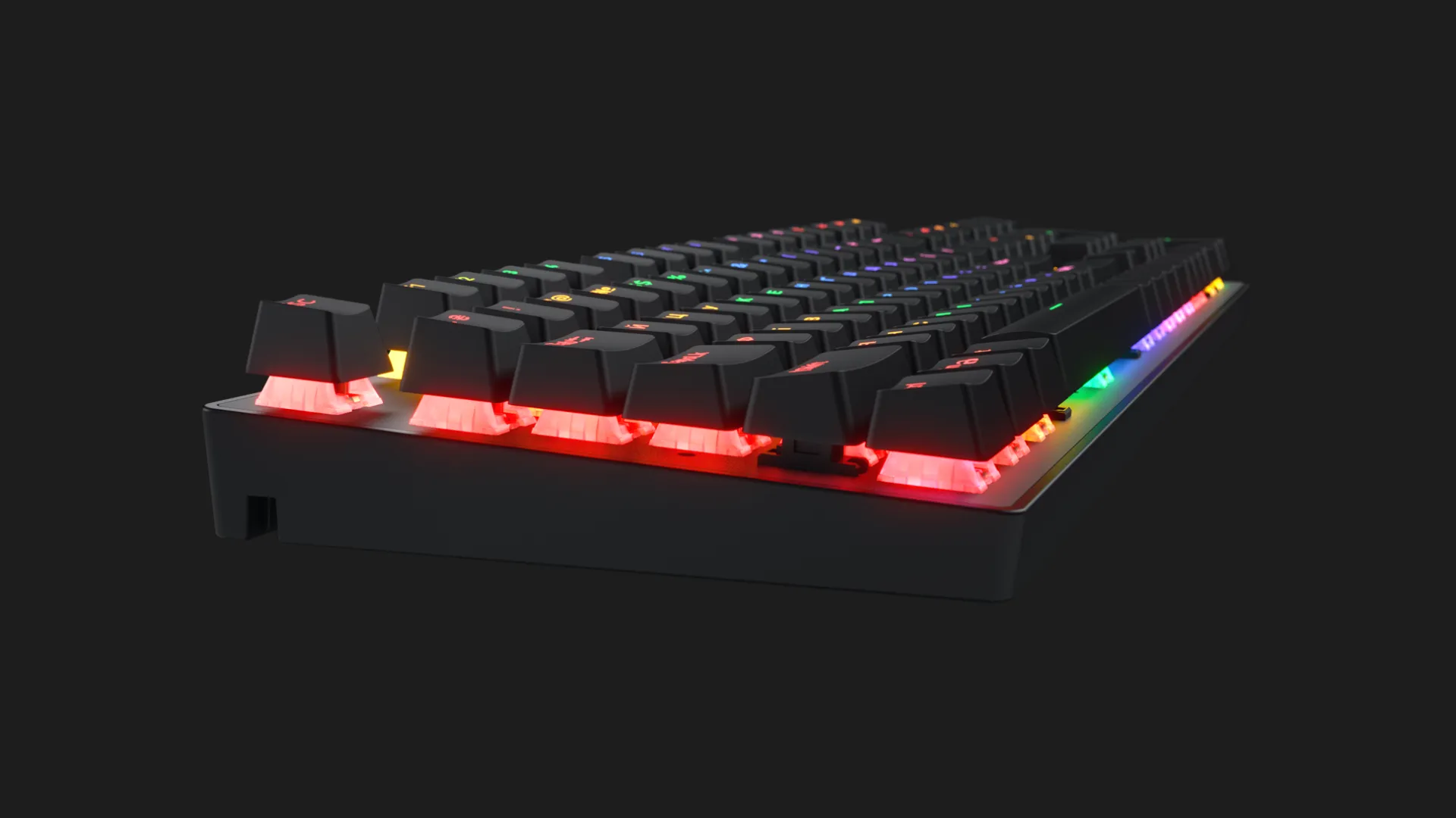 Клавіатура механічна HATOR Icefall Mecha Rainbow Origin Red (Black) (HTK104UA) (UA)