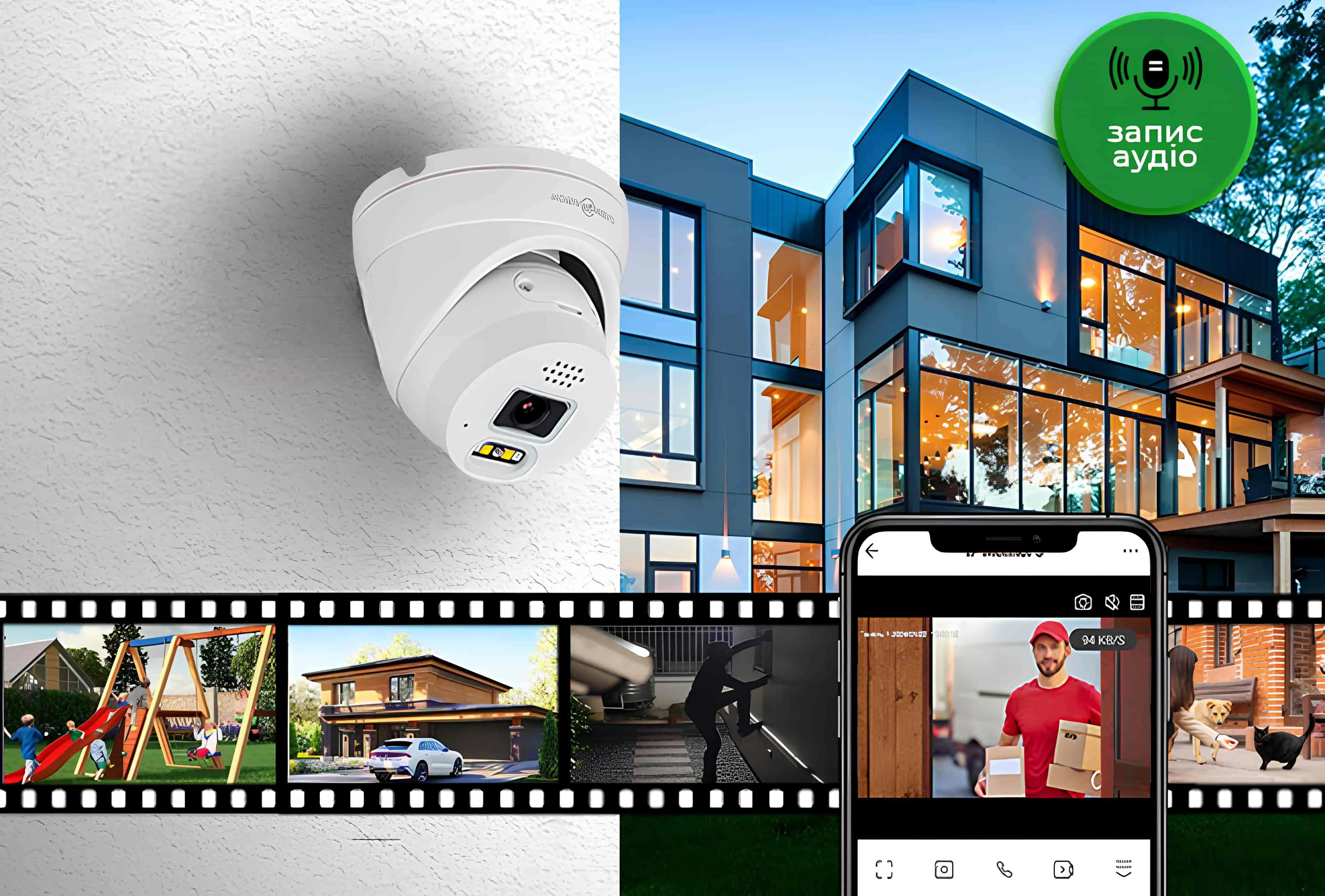 IP камера GreenVision GV-179-IP-I-AD-DOS50-30 SD (White)