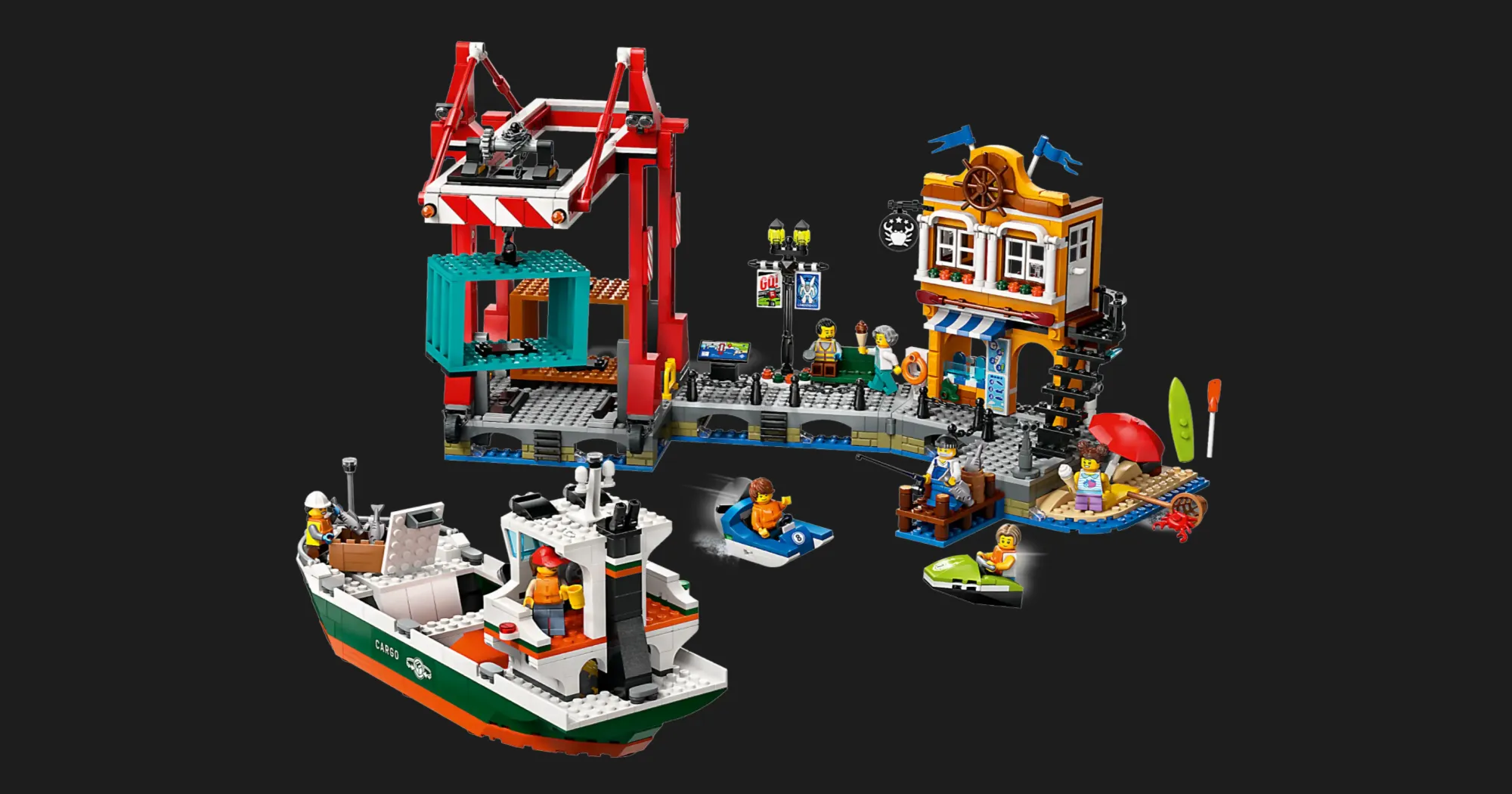 Конструктор LEGO City Seaside Harbor with Cargo Ship (60422)