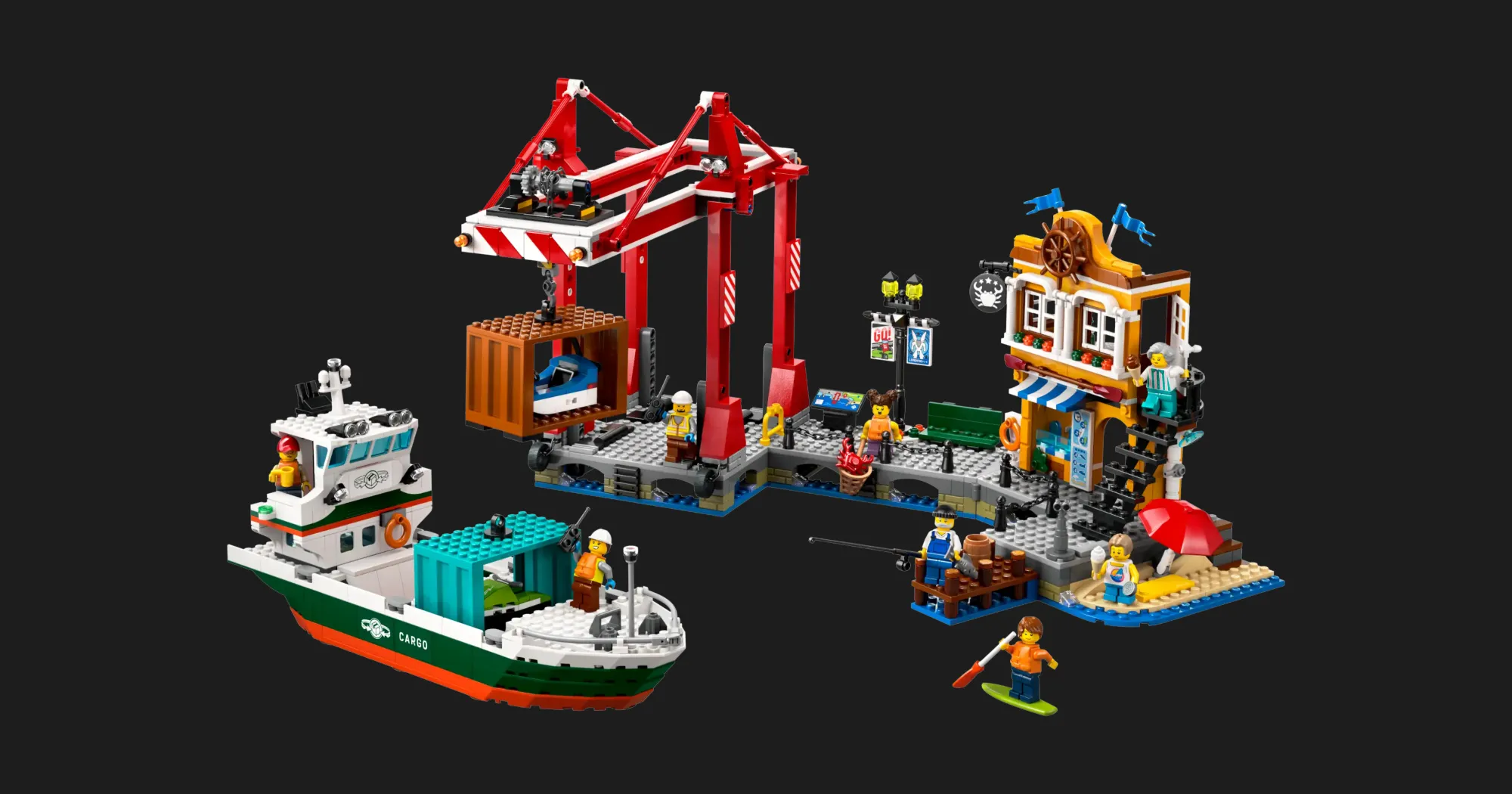 Конструктор LEGO City Seaside Harbor with Cargo Ship (60422)