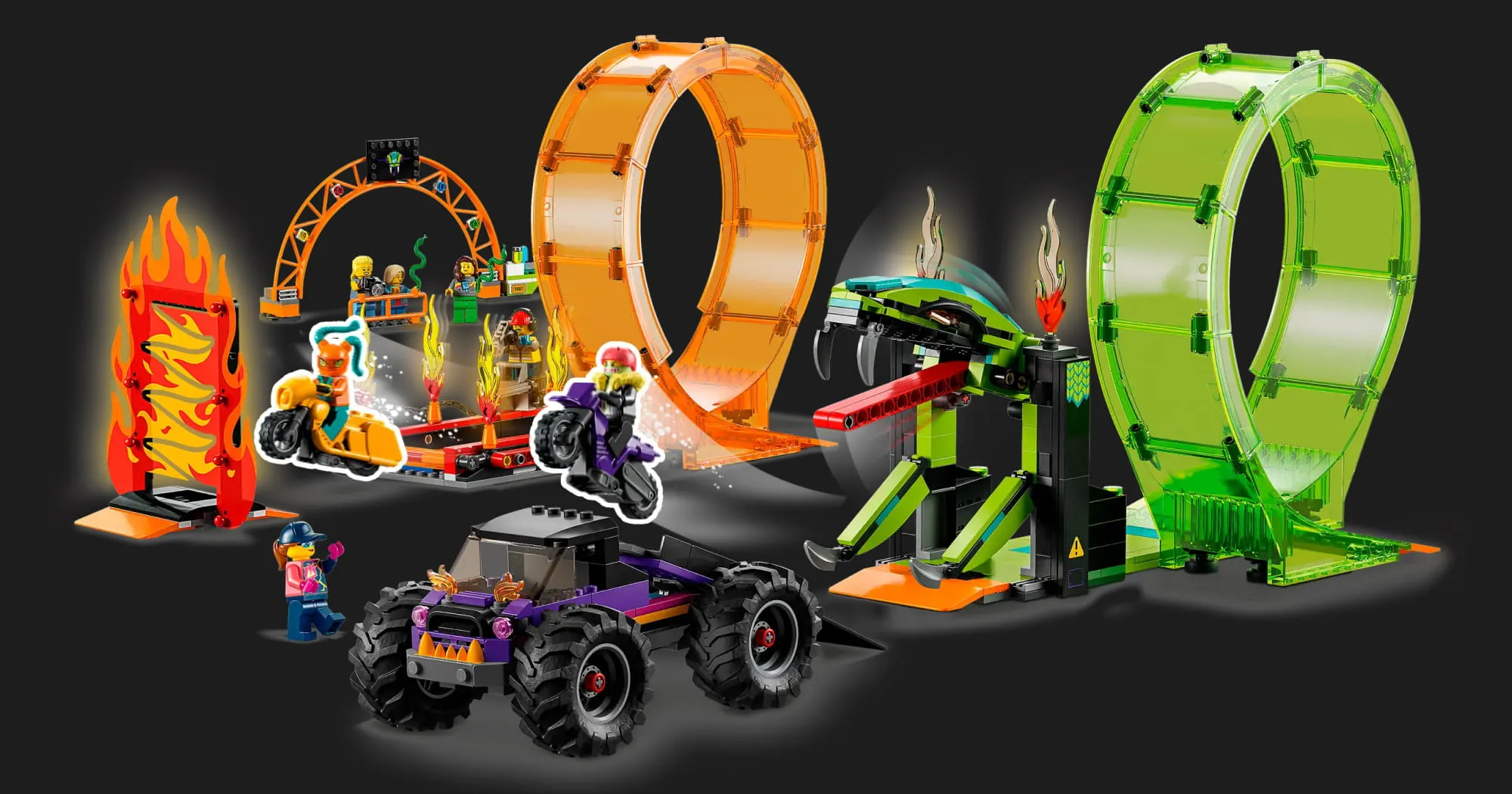 Конструктор LEGO City Double Loop Stunt Arena (60339)