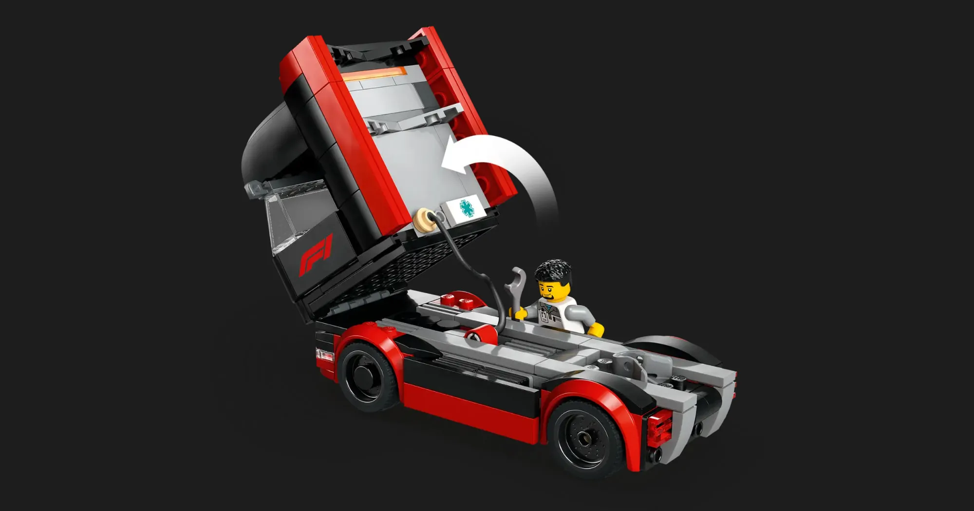 Конструктор LEGO City F1 Truck with RB20 & AMR24 F1 Cars (60445)