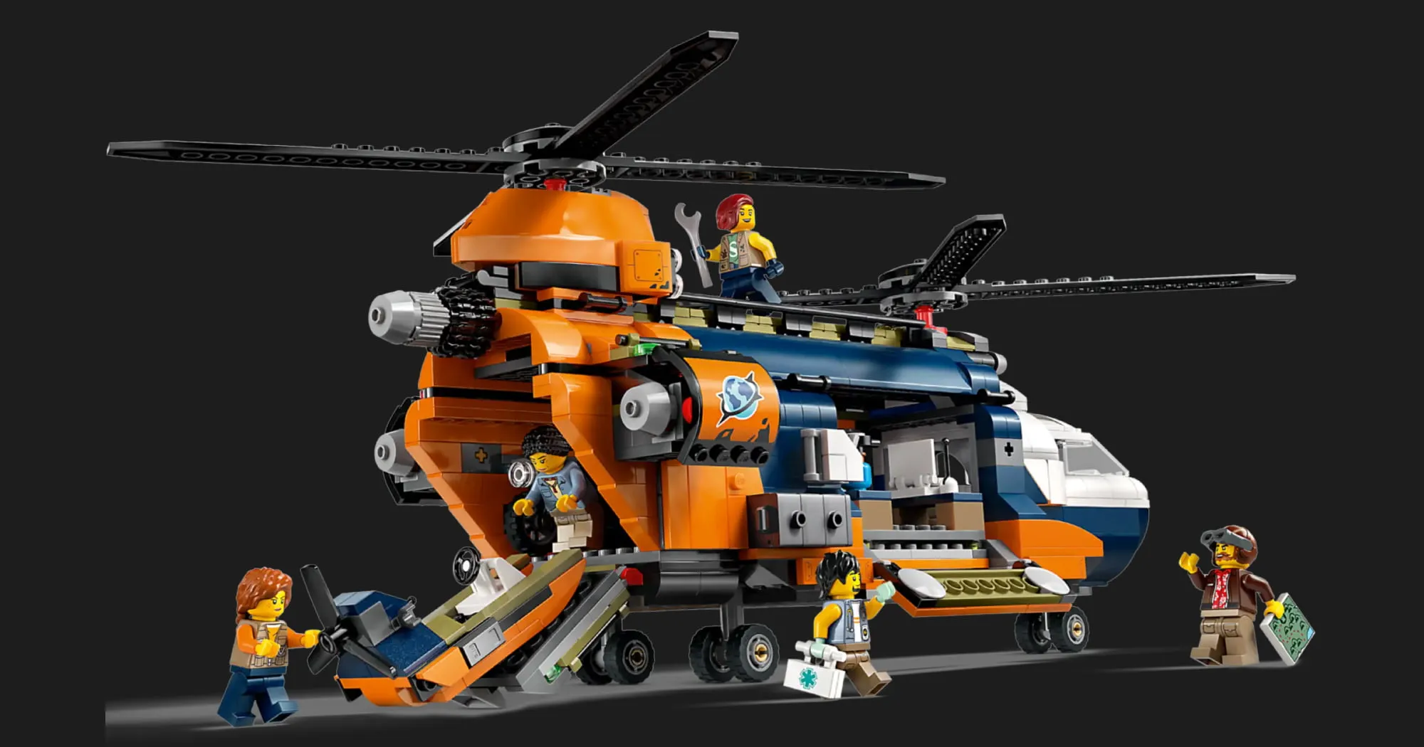Конструктор LEGO City Jungle Explorer Helicopter at Base Camp (60437)