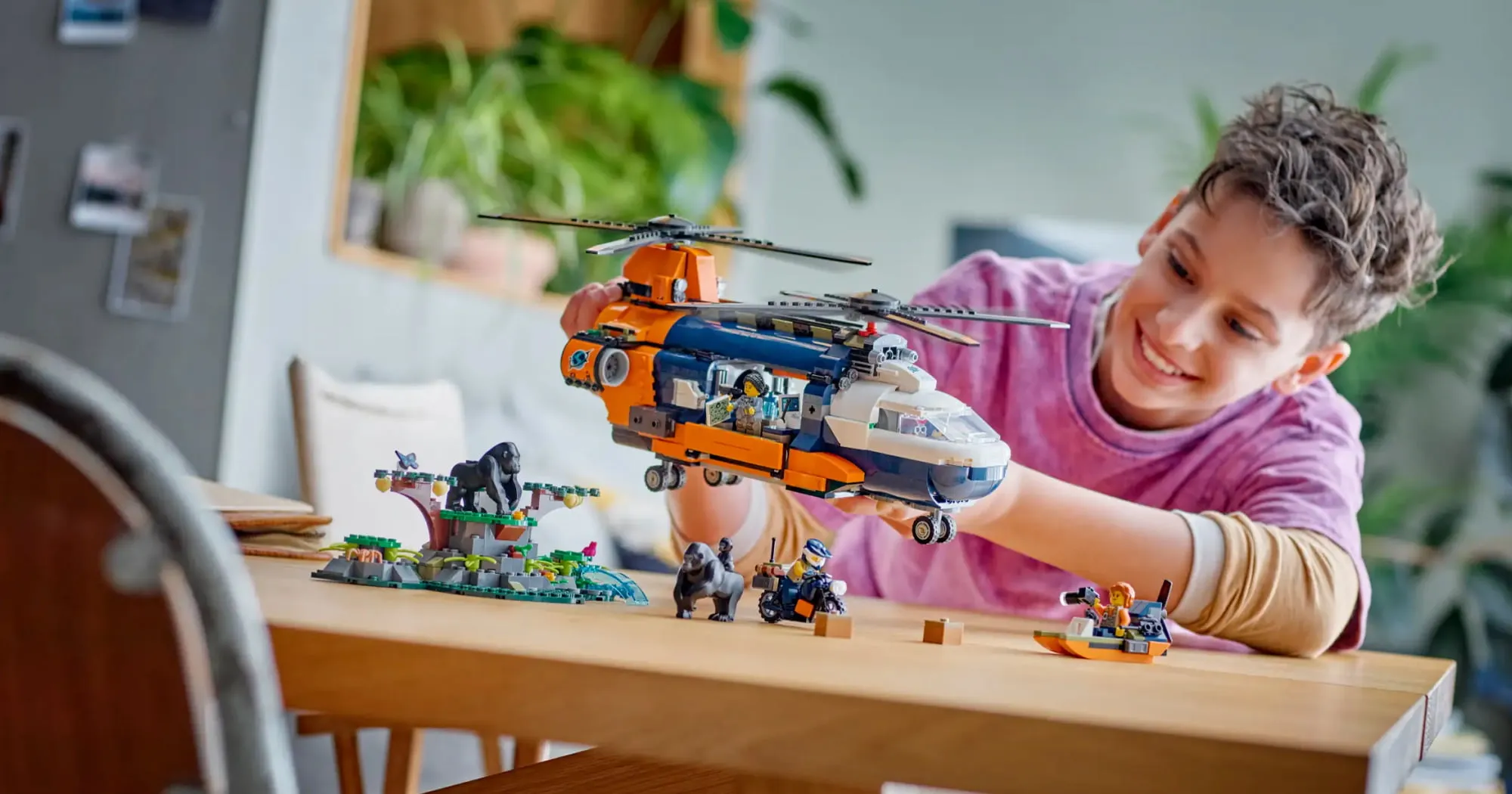 Конструктор LEGO City Jungle Explorer Helicopter at Base Camp (60437)